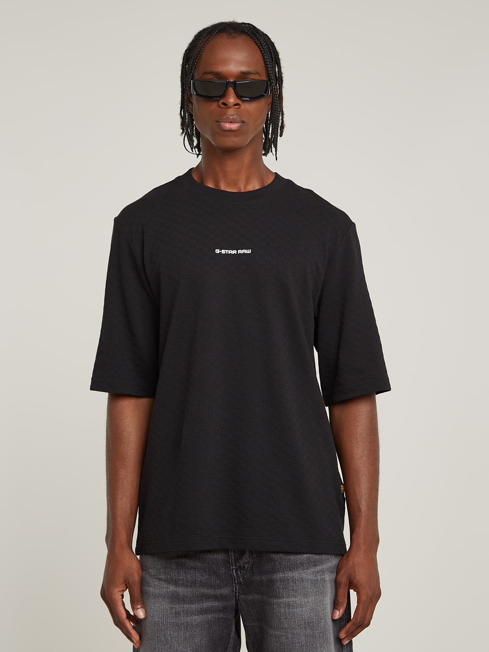 送料込★G-Star★Tech R Tweeter Tシャツ Checquard Tweeter T-Shirt | ブラック | G-STAR® JP