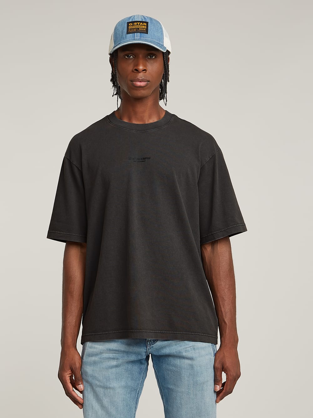 送料込★G-Star★Overdyed Center Chest Loose 半袖Tシャツ Overdyed Pocket Tweeter | ブラック | G-STAR® JP