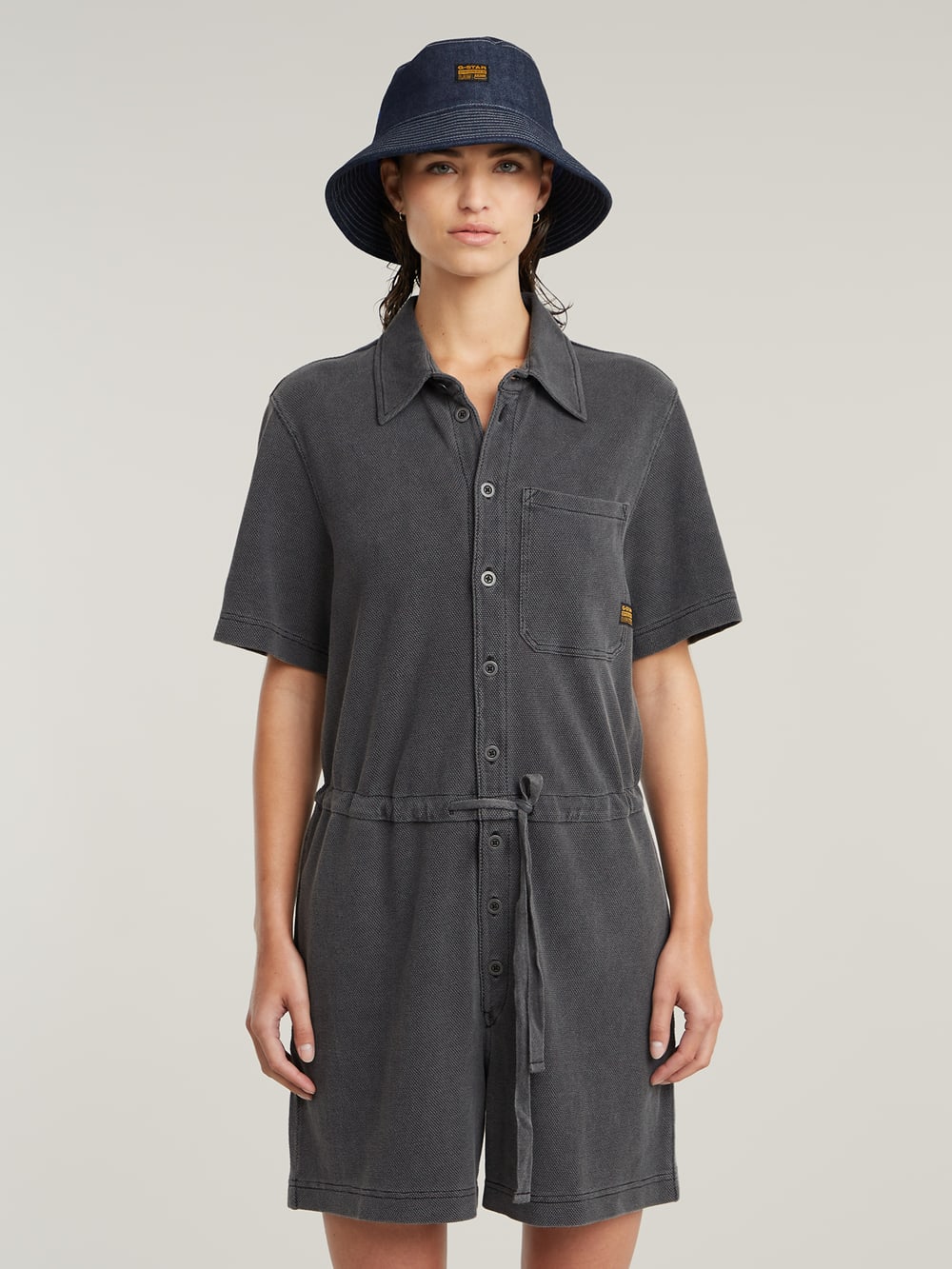 送料込★G-Star★Easy ショートジャンプスーツ Easy Short Jumpsuit | ブラック | G-STAR® JP
