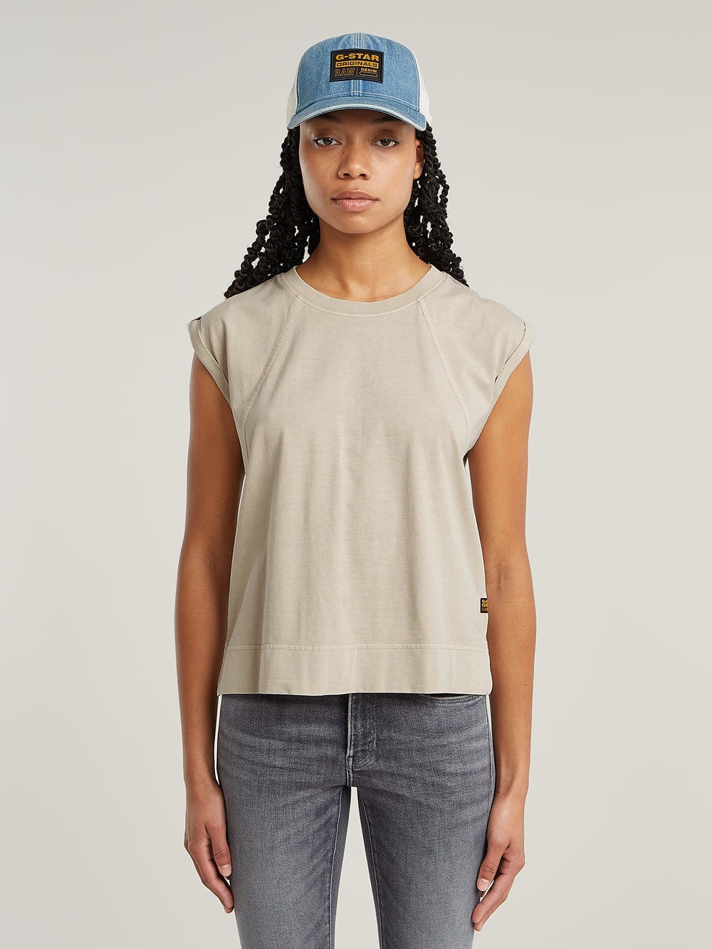 送料込★G-Star★Horizontal Seam Loose 半袖Tシャツ セール】HORIZONTAL SEAM LOOSE TOP/オーバーサイズシーム