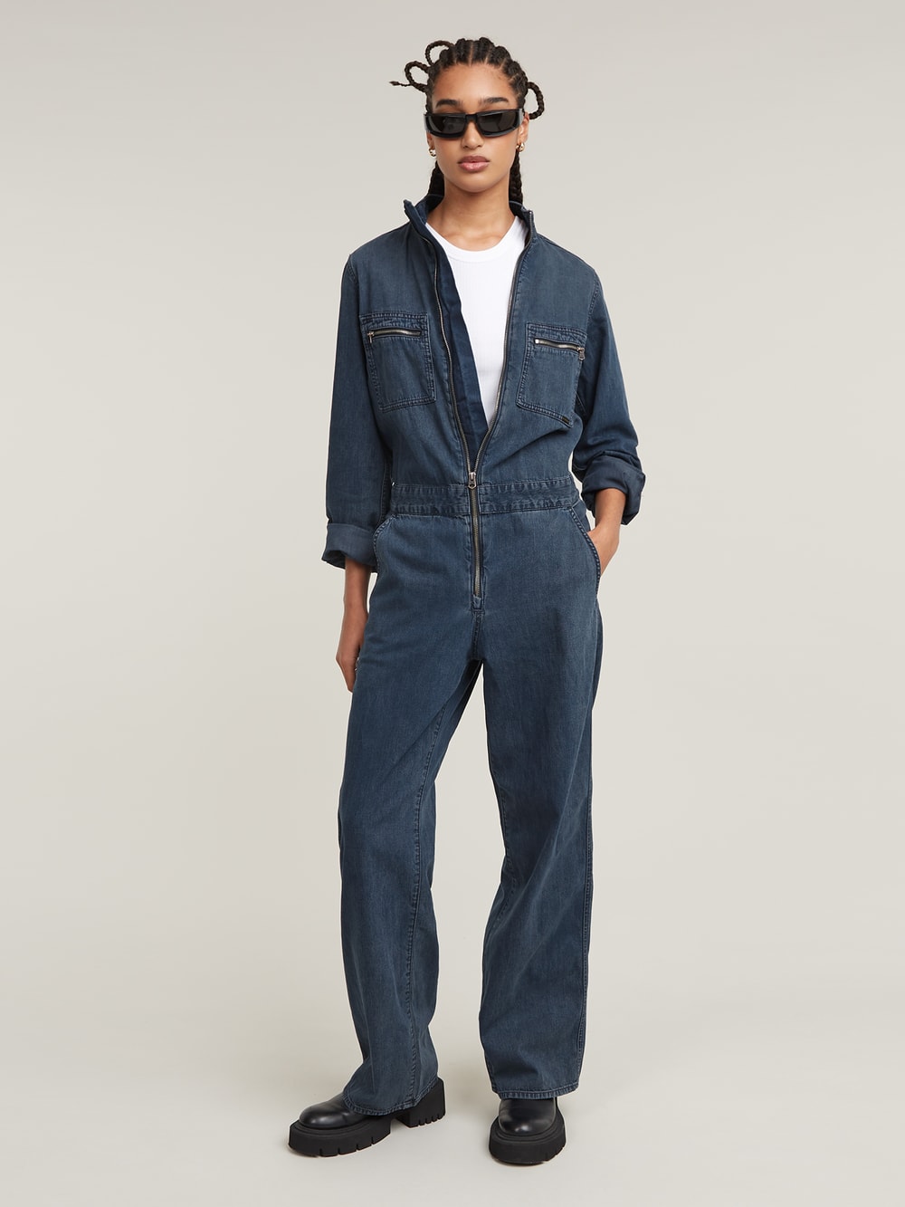 G star raw denim jumpsuit best sale