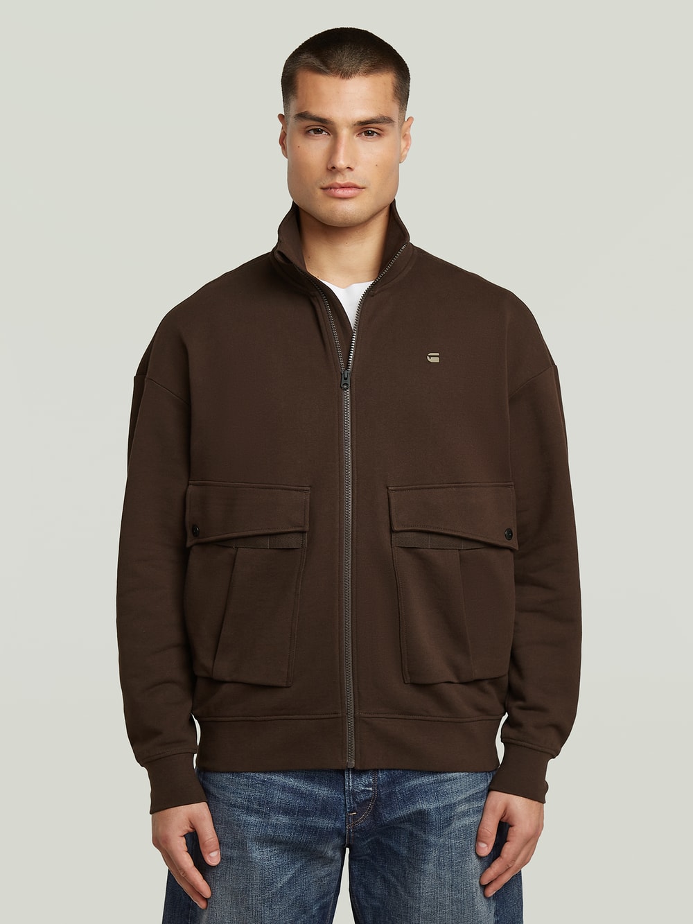 3D Biker Full Zip Knit | Multi color | G-STAR® US