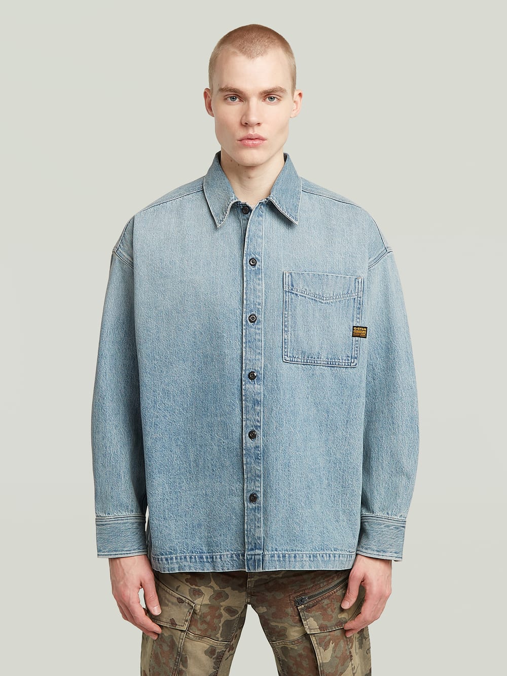 【G-Star】MOWER DENIM OVERSHIRT WMN Men's Overshirts | Men's Shirt Jackets & Shackets | G-Star