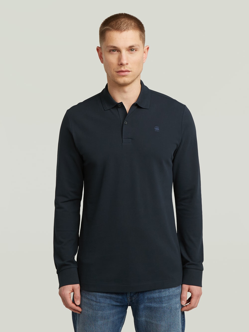 新品同様　V12　GRADATION STAR POLO　星柄　ポロシャツ　XL STRIPE POLO SHIRT - Blueish Grey SP22 - styrus