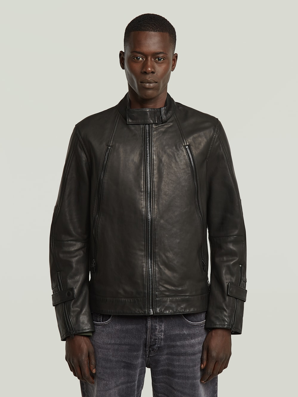 ジャケット・アウター G-STAR RAW BIKER HIGHWAY LEATHER JACKET G-STAR RAW BIKER HIGHWAY LEATHER JACKET