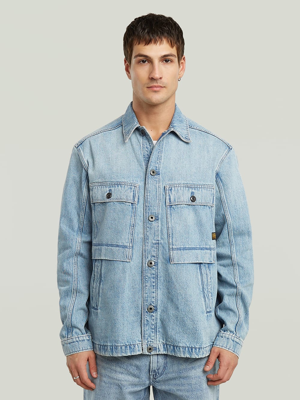 【G-Star】MOWER DENIM OVERSHIRT WMN Men's Overshirts | Men's Shirt Jackets & Shackets | G-Star