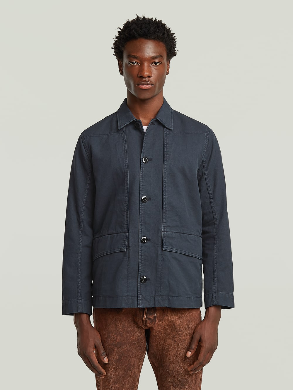ブースサイズW700×H460×D400 差額 4 Pocket Overshirt | Dark blue | G-STAR® US
