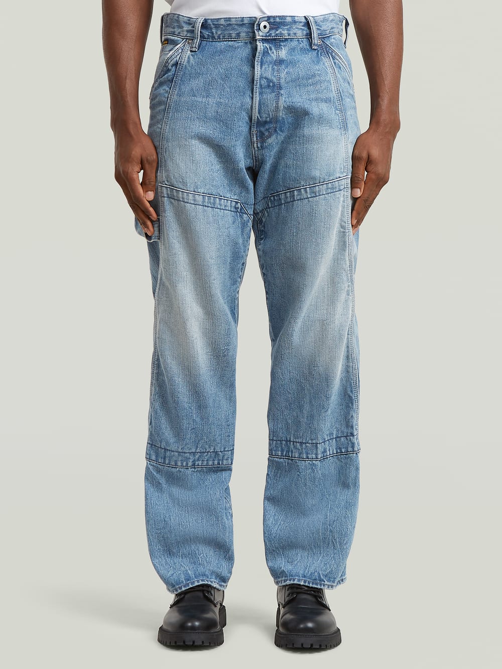 パンツ KRAFT WORK / BAGGY J CUT RAW JEANS KRAFTWORK J CUT BAGGY RAW DENIM 'BLACK