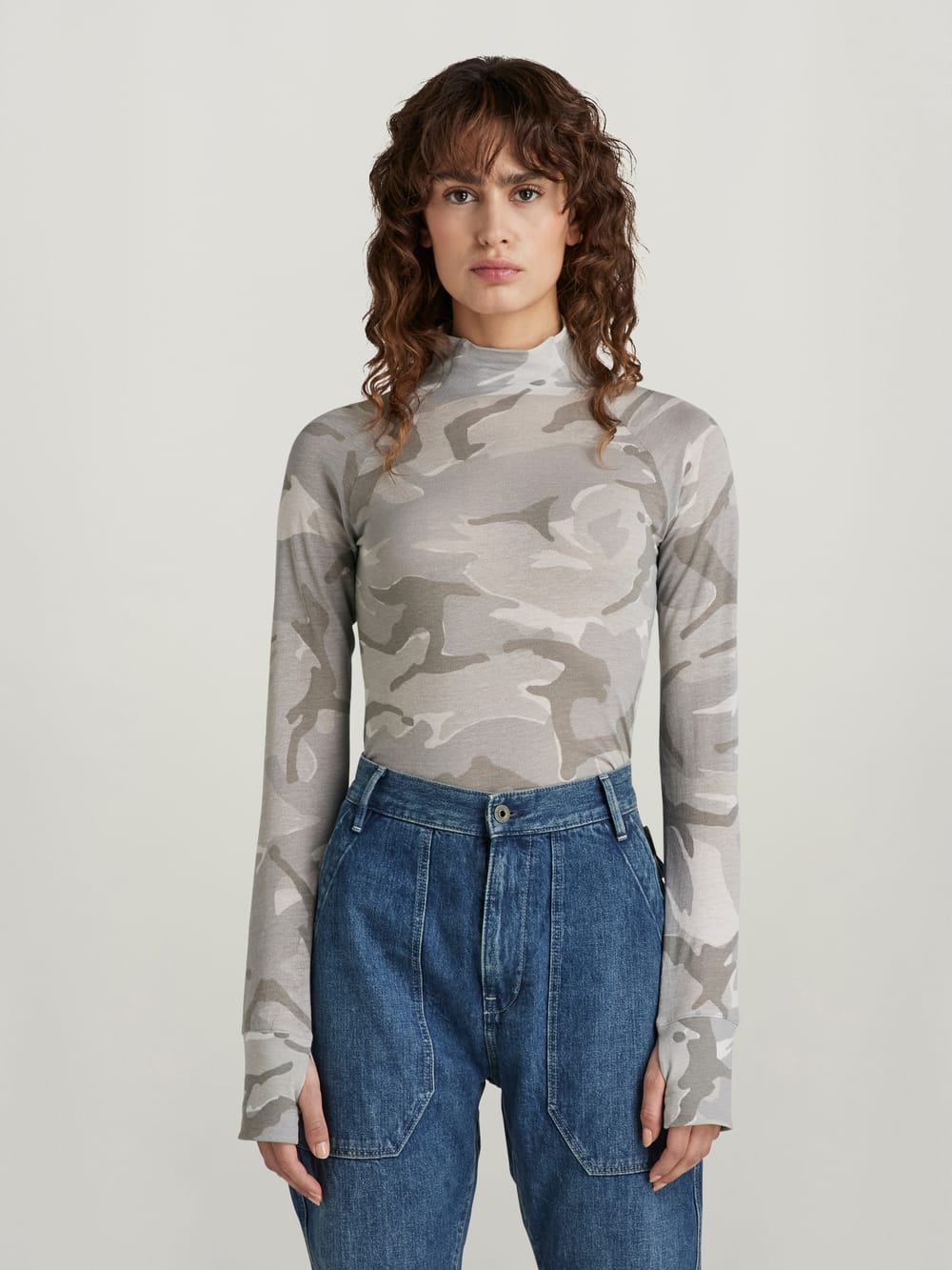 Printed Mock Slim Top | Multi color | G-STAR® US