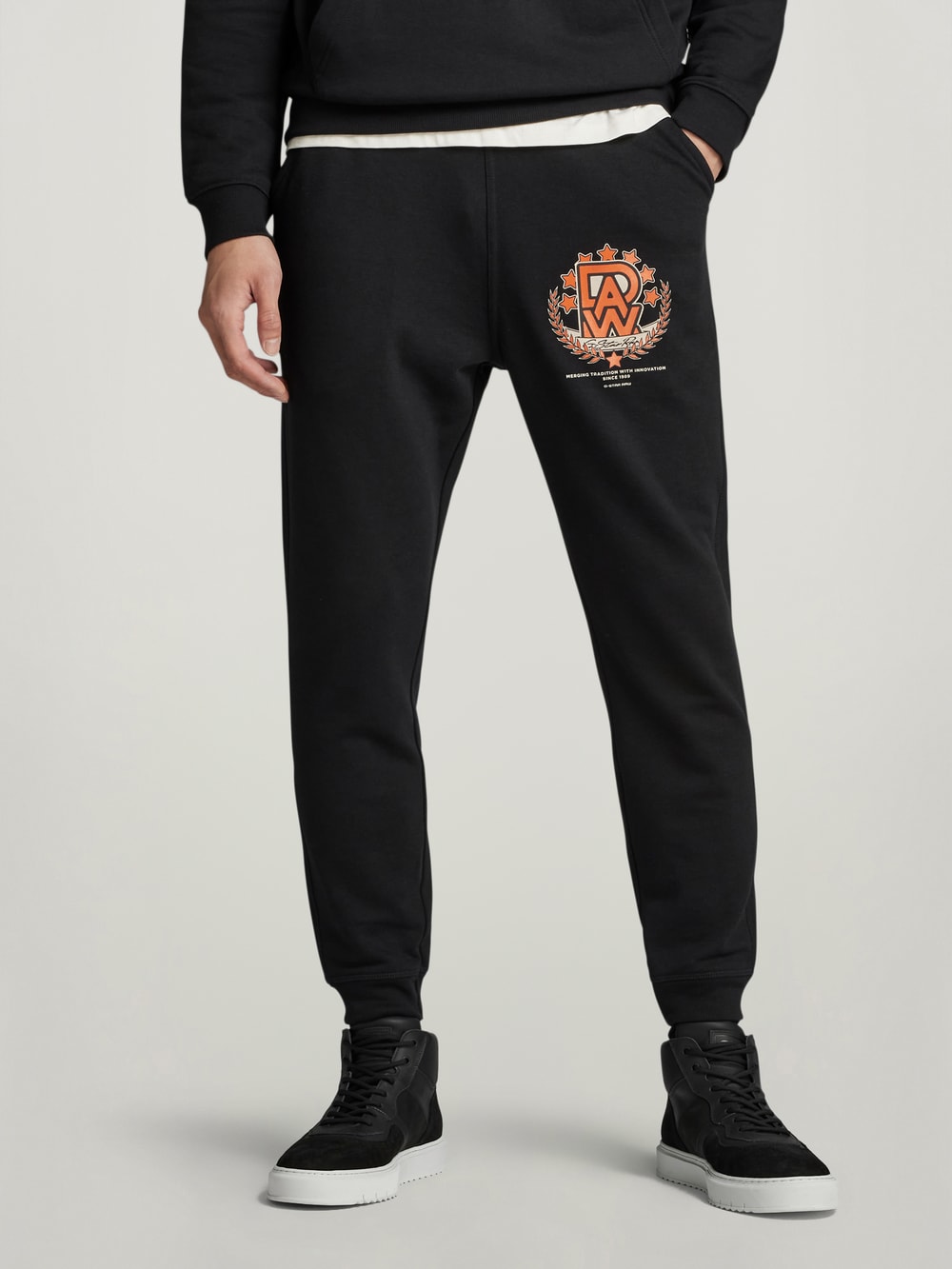 ★2025SS新作★RONRON★STAR EMBROIDERY SWEAT JOGGER PANTS MUSINSA | RONRON STAR EMBROIDERY SWEAT JOGGER PANTS CREAM YELLOW