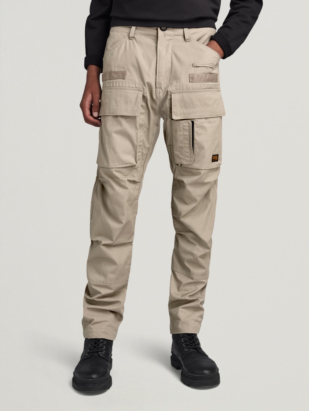 3D Regular Tapered Cargo Pants | Beige | G-STAR® US
