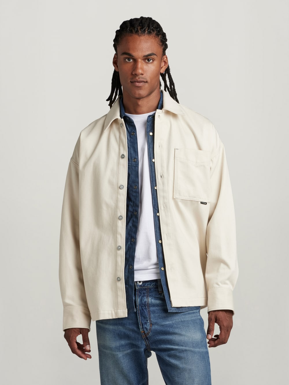 Boxy Fit Shirt | White | G-STAR® US