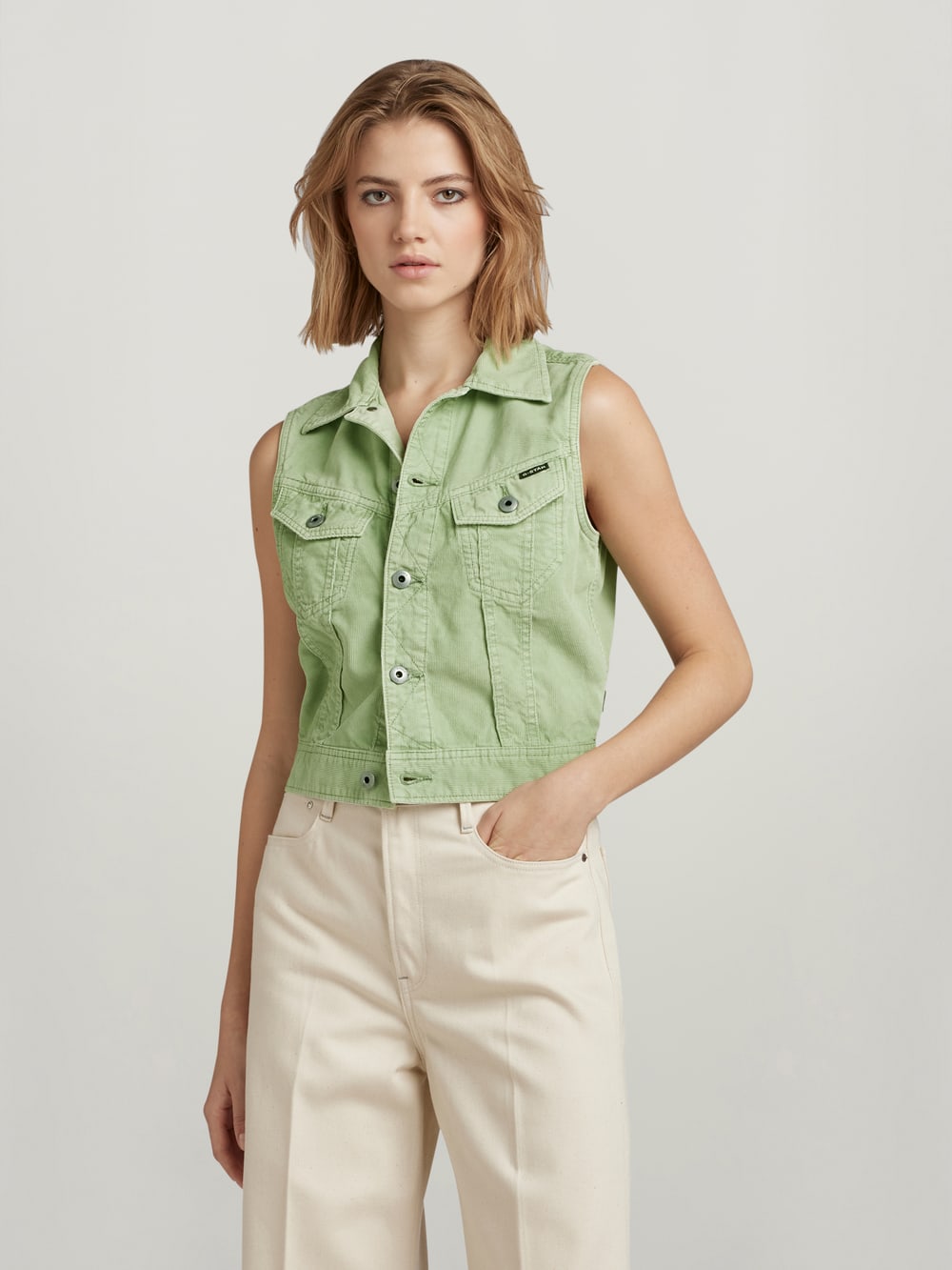 G-STAR RAW ベスト SHRUNKEN DENIM VEST/デニムベスト