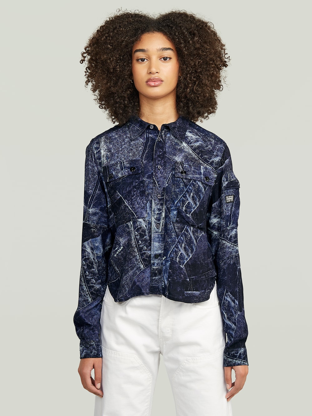 Sleeve Print Tweater | Black | G-STAR® US