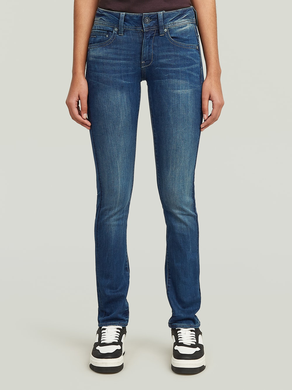 送料込★G-Star★Midge Slim Straight ジーンズ Midge Straight Jeans II | Dunkelblau | G-STAR® DE