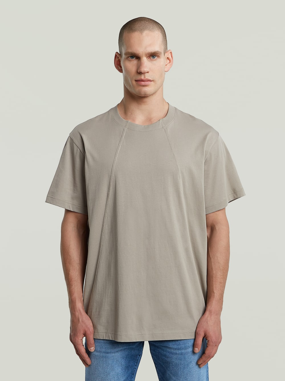 送料込★G-Star★Woven Mix Tシャツ A-Line Woven Mix Boxy T-Shirt | ホワイト | G-STAR® JP