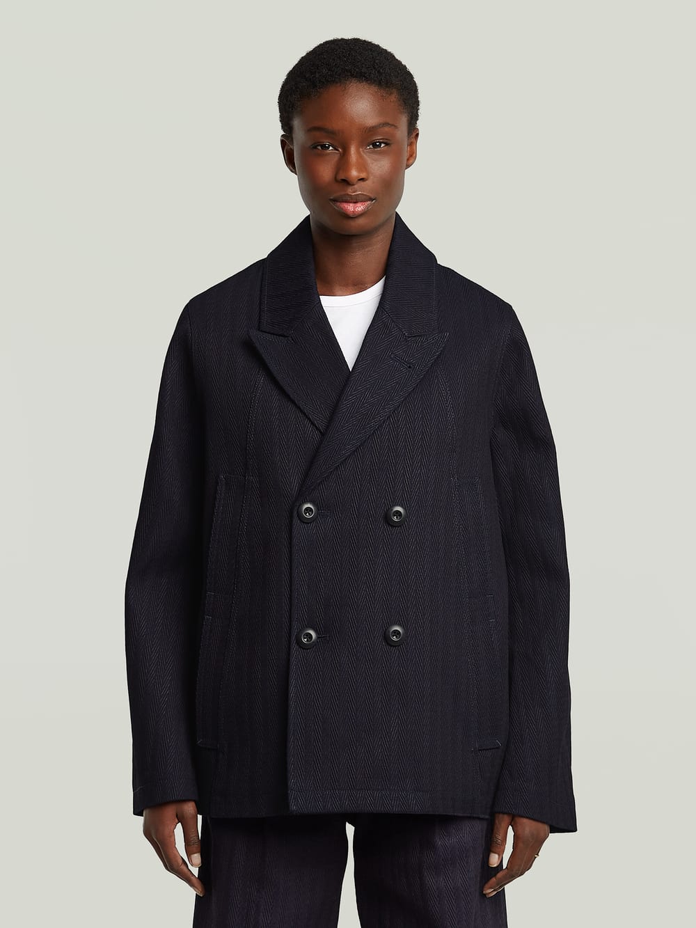 Wool Peacoat | ダークブルー | G-STAR® JP