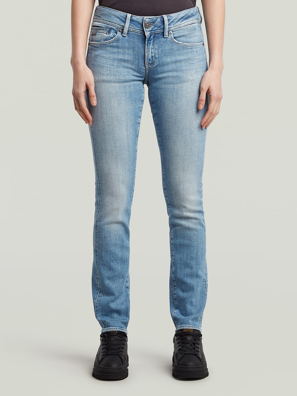 Midge Cody Mid Waist Skinny Jeans | Black | G-STAR® TW
