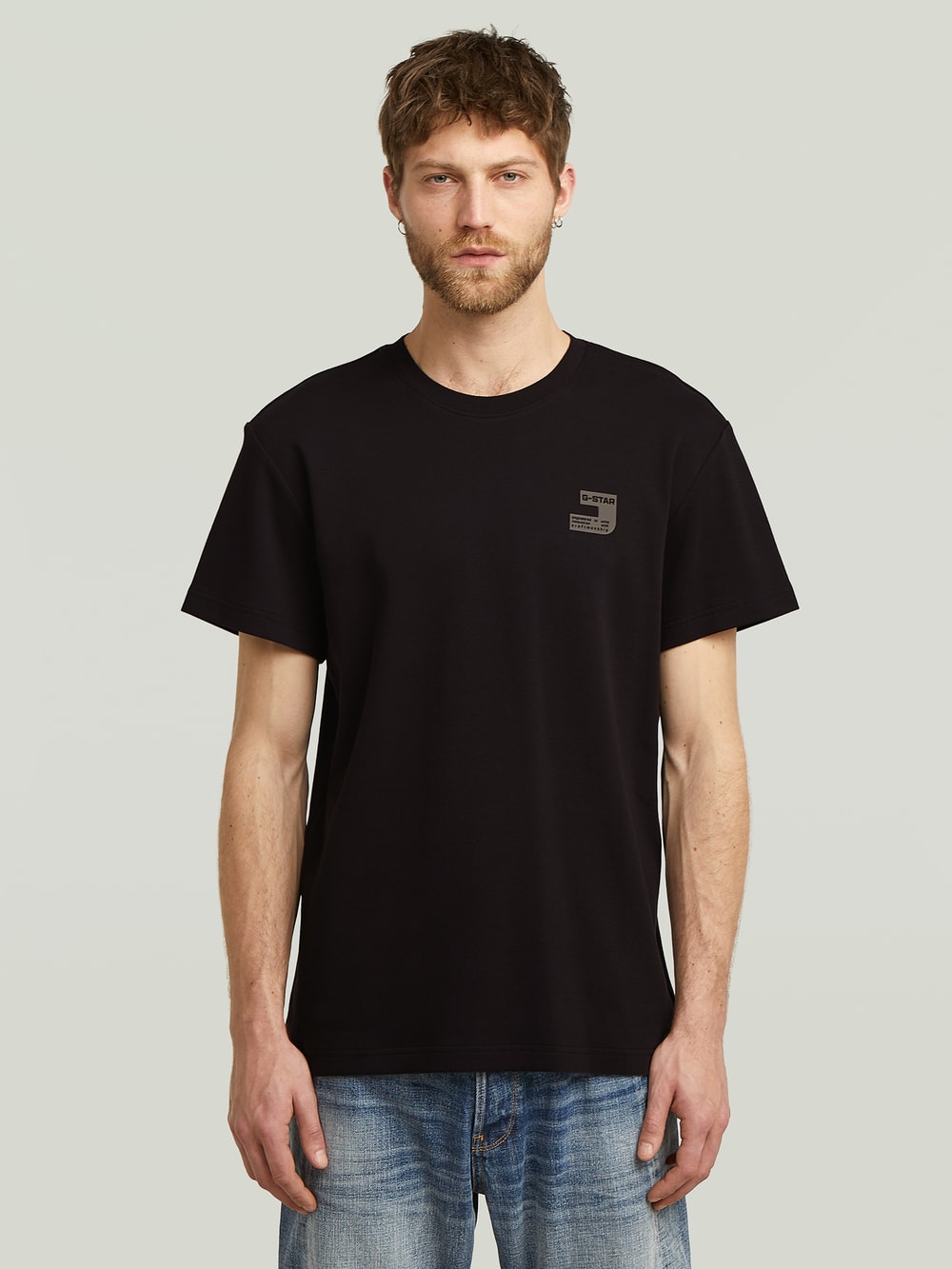 送料込★G-Star★半袖Tシャツ Base-S Ribbed Base-S T-Shirt | ブラック | G-STAR® JP
