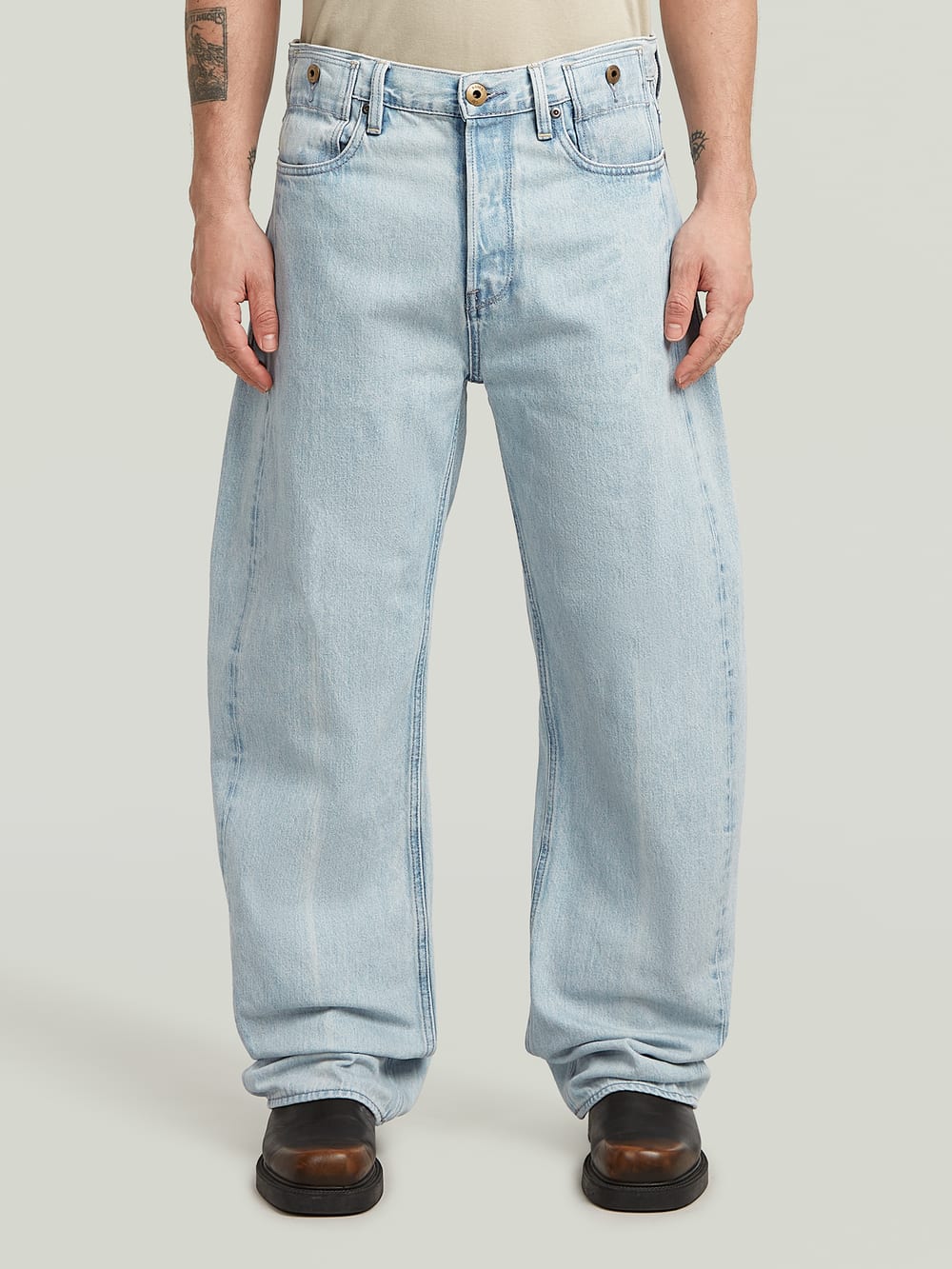希少 G-STAR RAW デニムセットアップ　ストレッチ パンツスーツ 36 G-STAR RAW（ジースターロゥ）の「TYPE 96 LOOSE JEANS/ワイド
