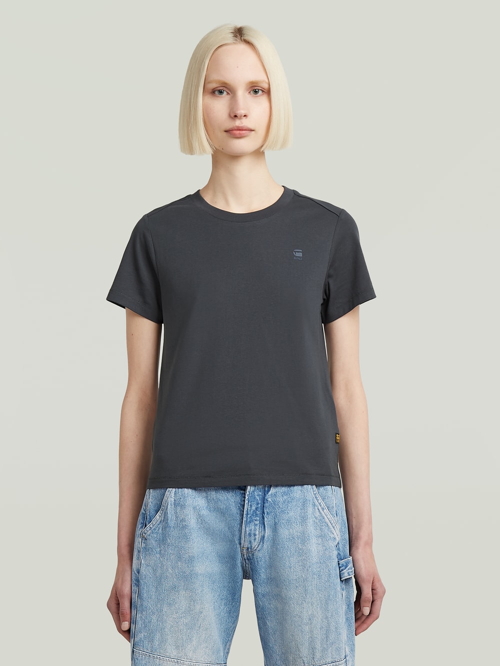 Eyben Slim V-Neck Top 2.0 | ホワイト | G-STAR® JP