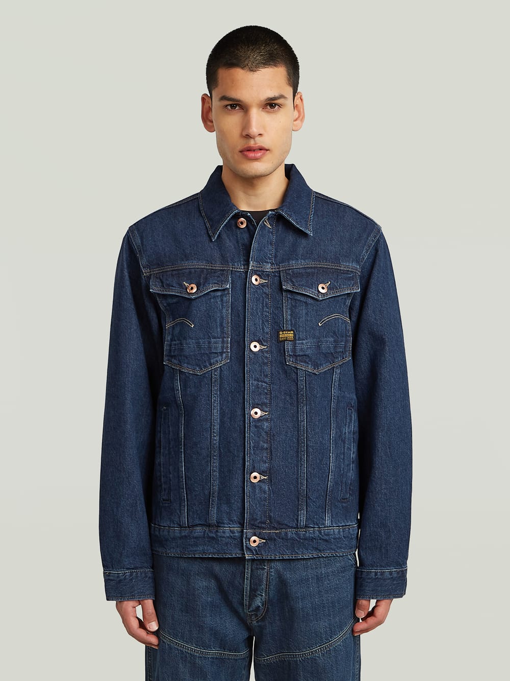 RAW Bomber G-Star Para Hombre Bend Jacket, Azul (worn In Deep