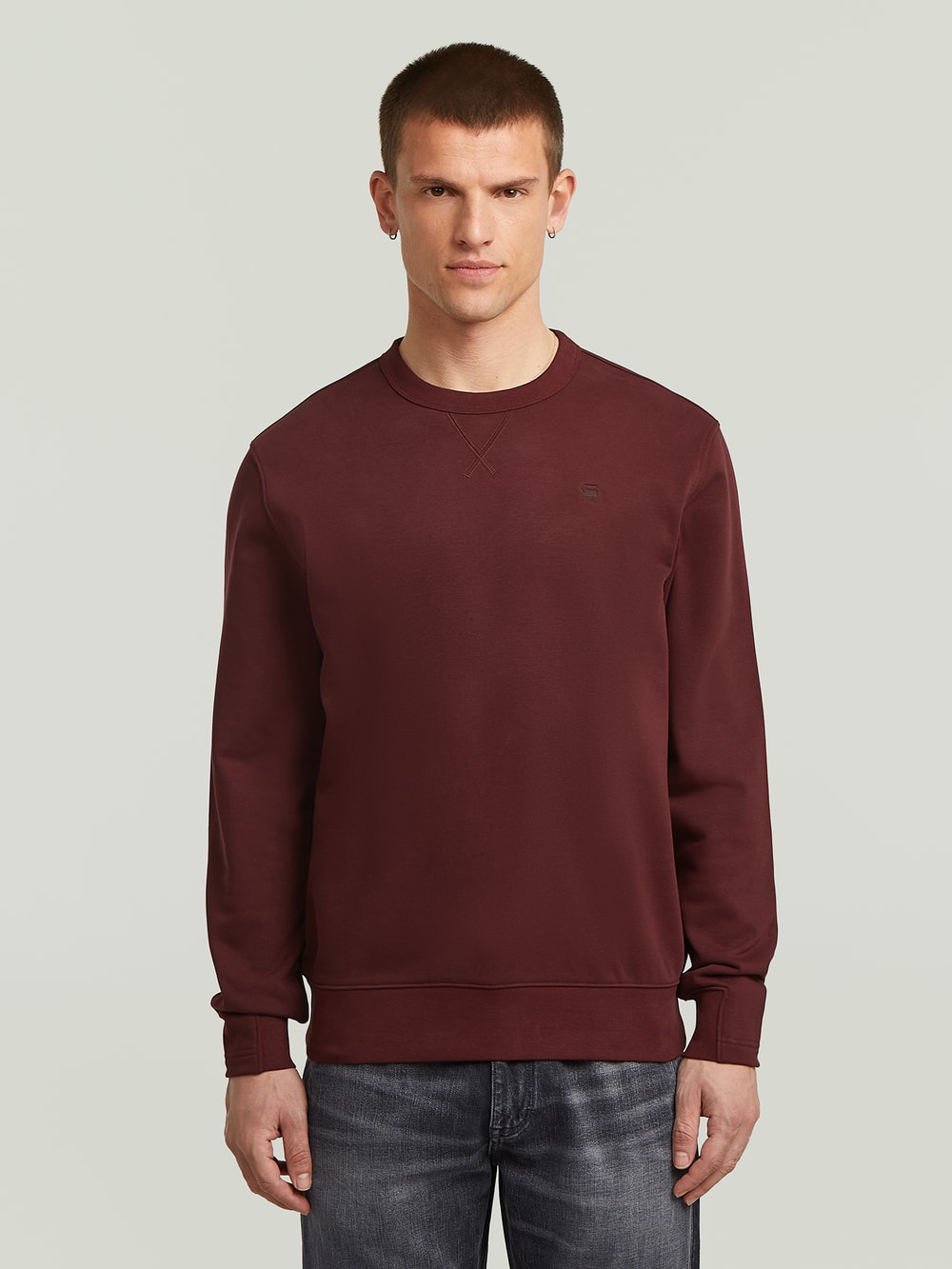 G-STAR Sweat Placed Stripe Homme