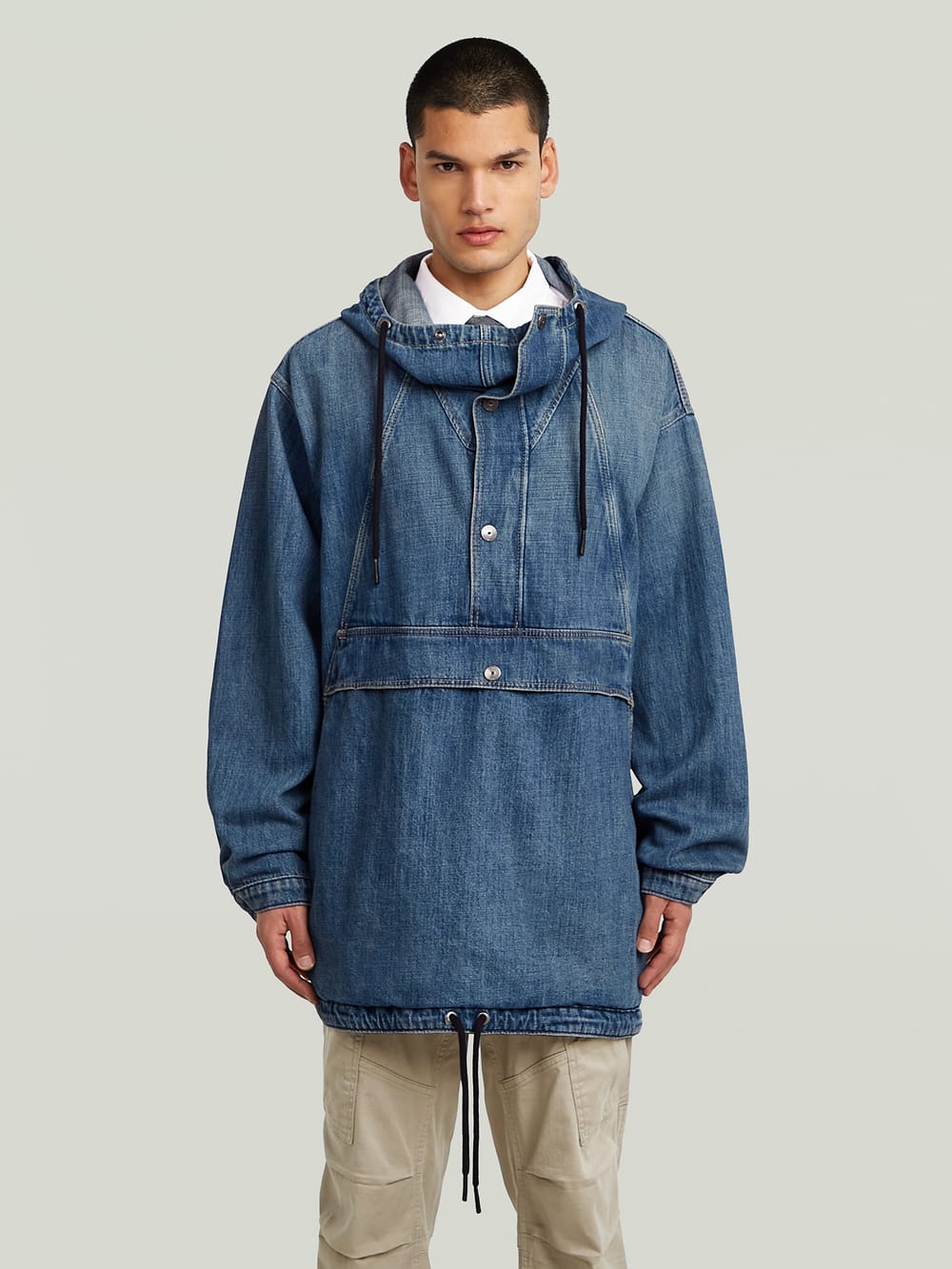 Anorak Tunic Dress | Dark blue | G-STAR® AU