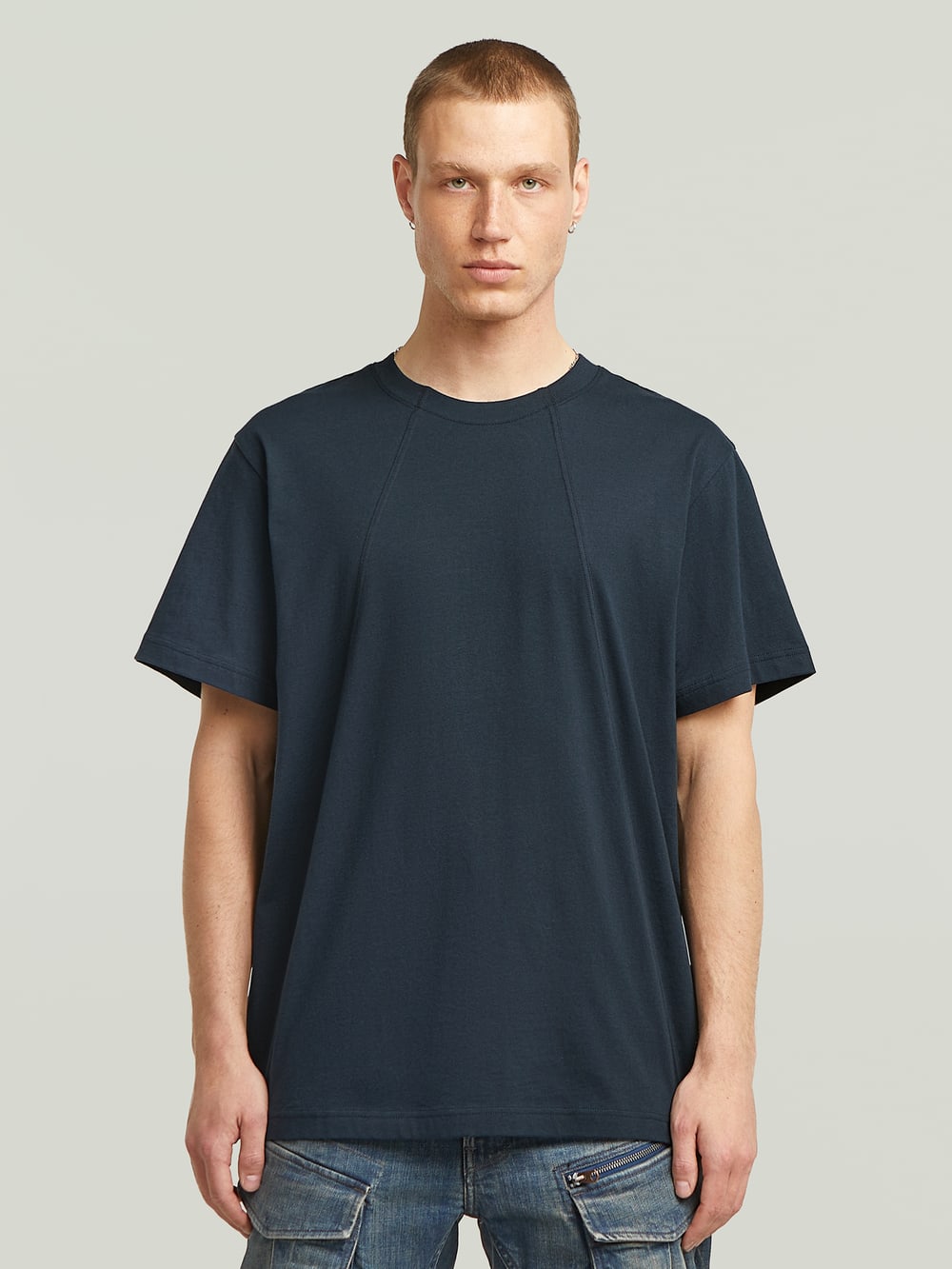 A-Line Woven Mix Boxy T-Shirt | White | G-STAR® US A-Line Woven Mix Boxy T-Shirt | White | G-STAR® US