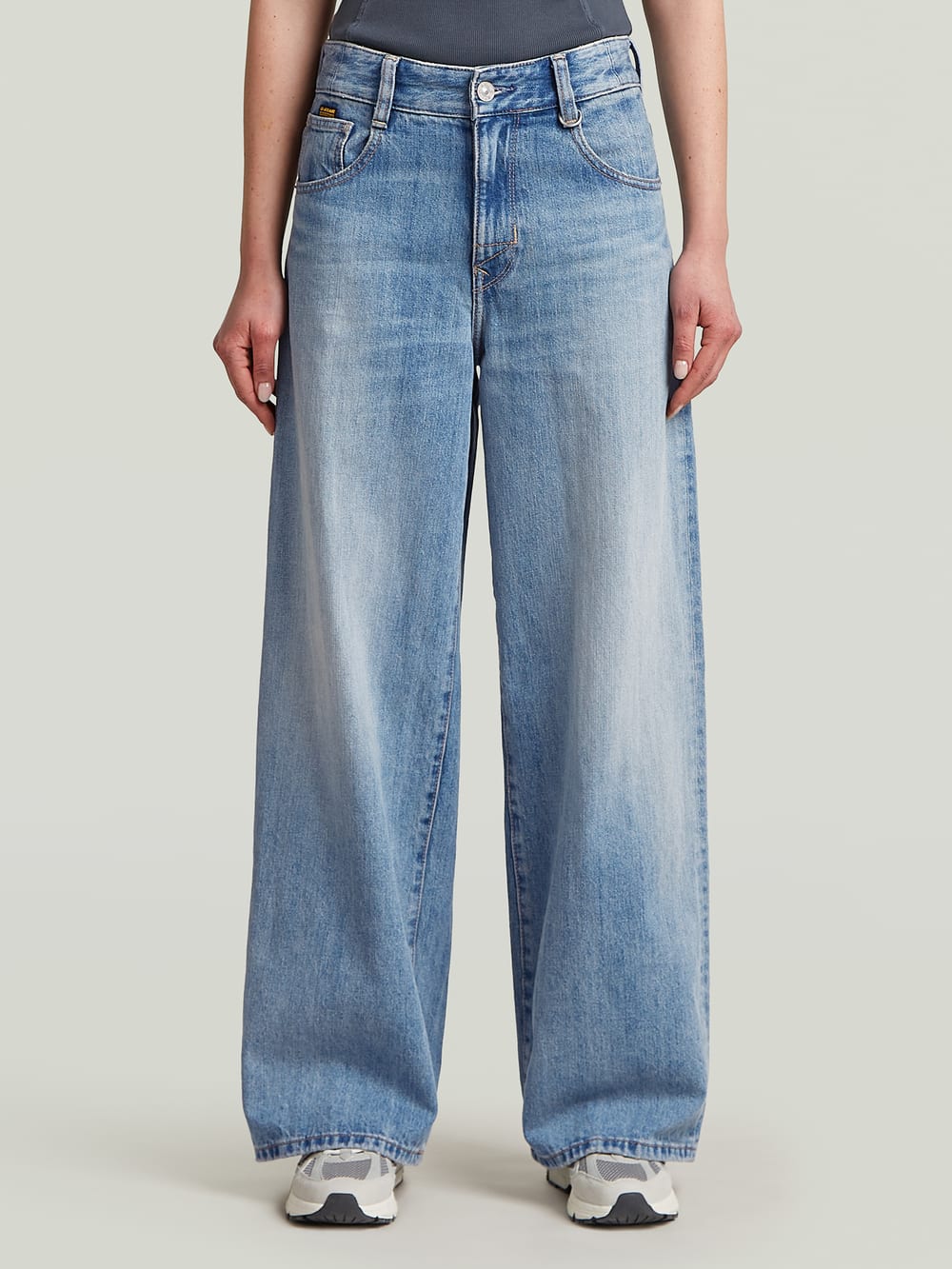 デープブルー GU公式 | ハイライズストレートジーンズ(丈標準71.0～75.0cm)