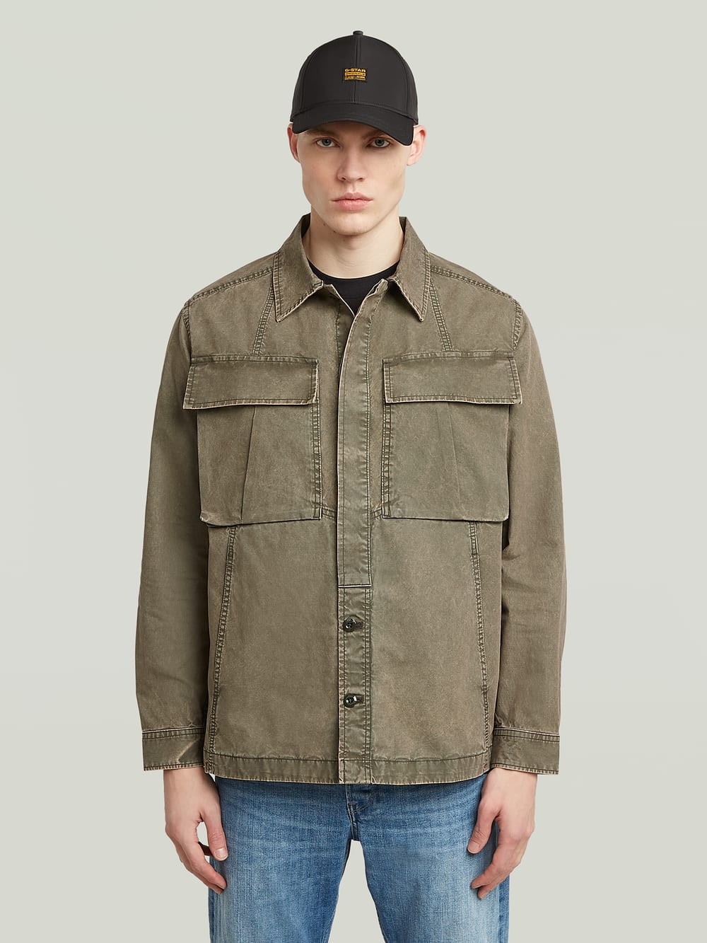 【G-Star】MOWER DENIM OVERSHIRT WMN New G-Star Raw Scutar Utility Denim Overshirt Shirt Jacket