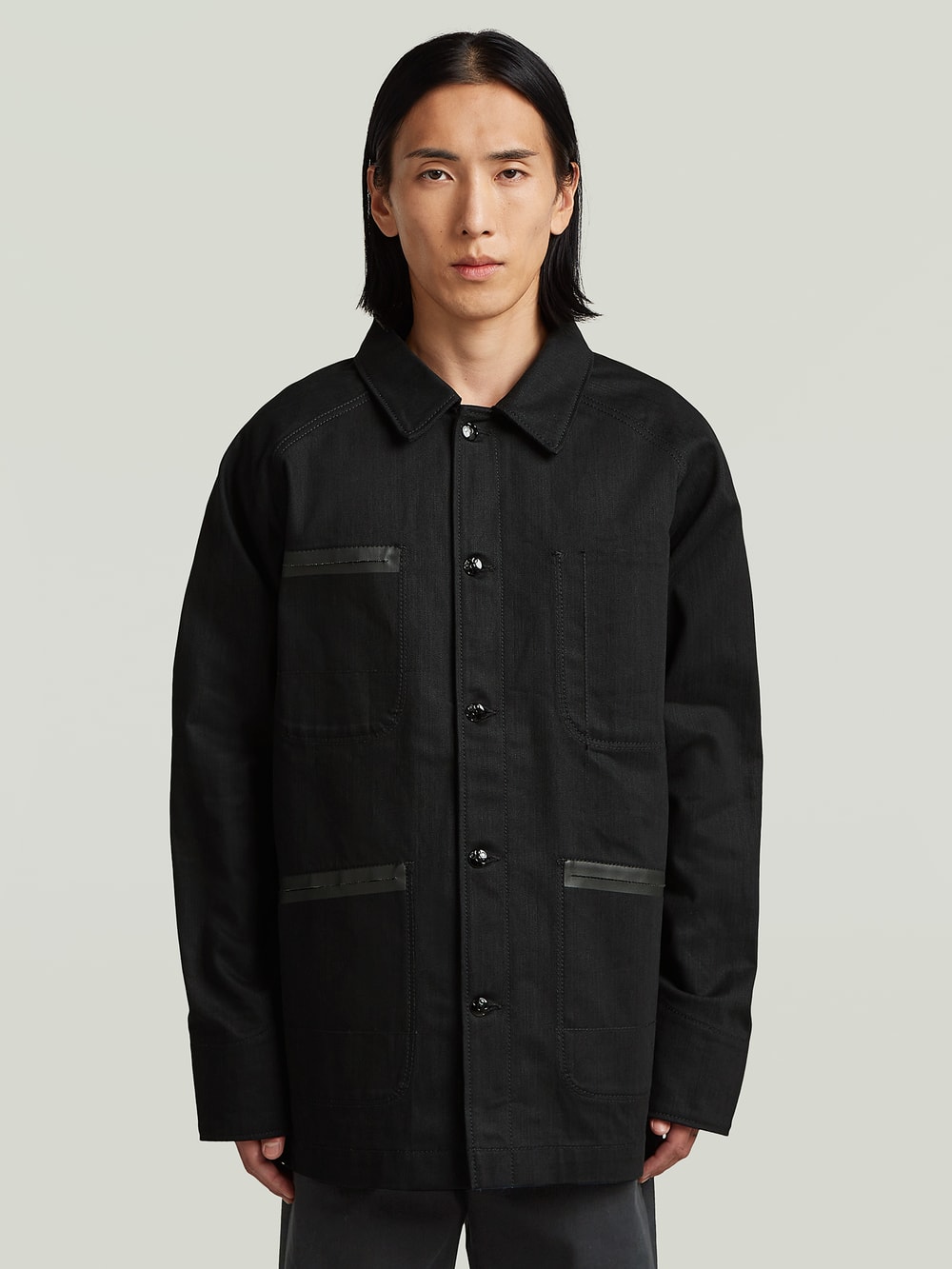 MN Twill Slim Overshirt | ブラック | G-STAR® JP
