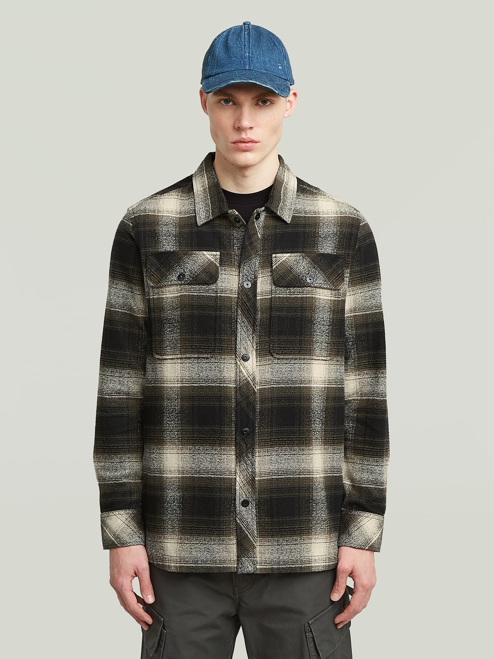 ジャケット・アウター G-STAR RAW CHECK OVERSHIRT JKT Men's Overshirts | Men's Shirt Jackets & Shackets | G-Star