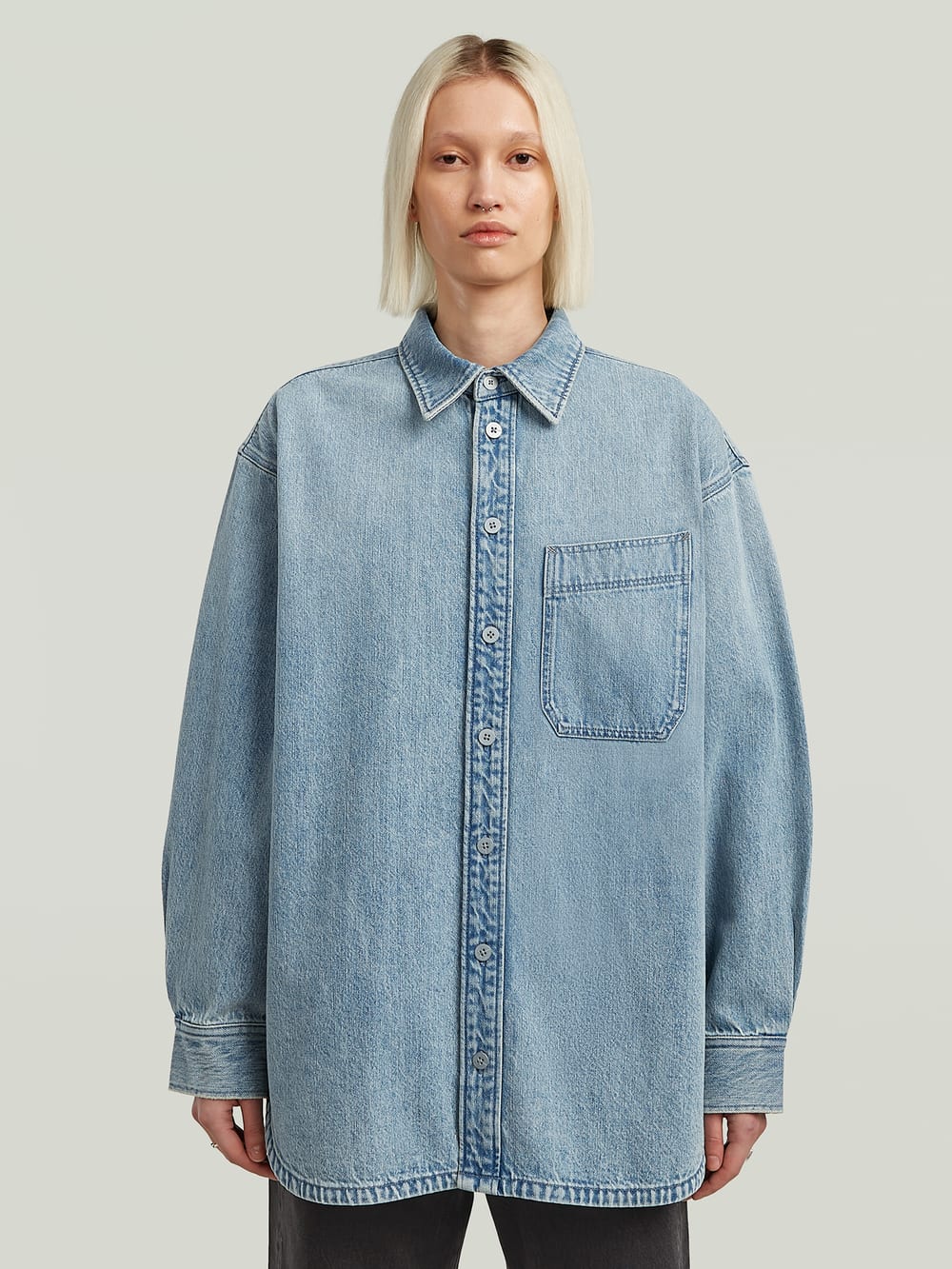 【G-Star】MOWER DENIM OVERSHIRT WMN Women's Overshirts | Shackets & Shirt Jackets | G-Star RAW® US