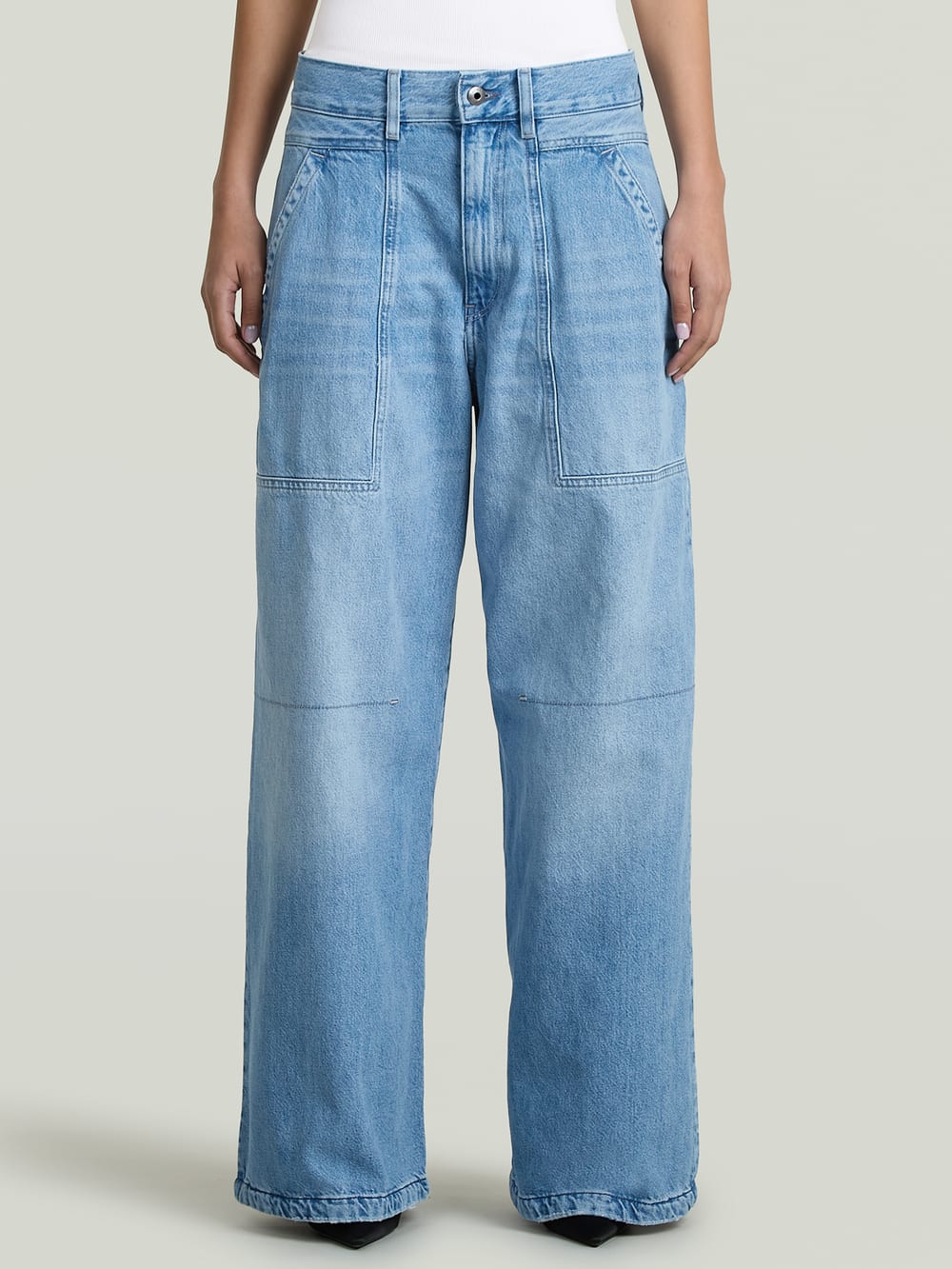 Deck Ultra High Wide Leg Jeans | Green | G-STAR® US