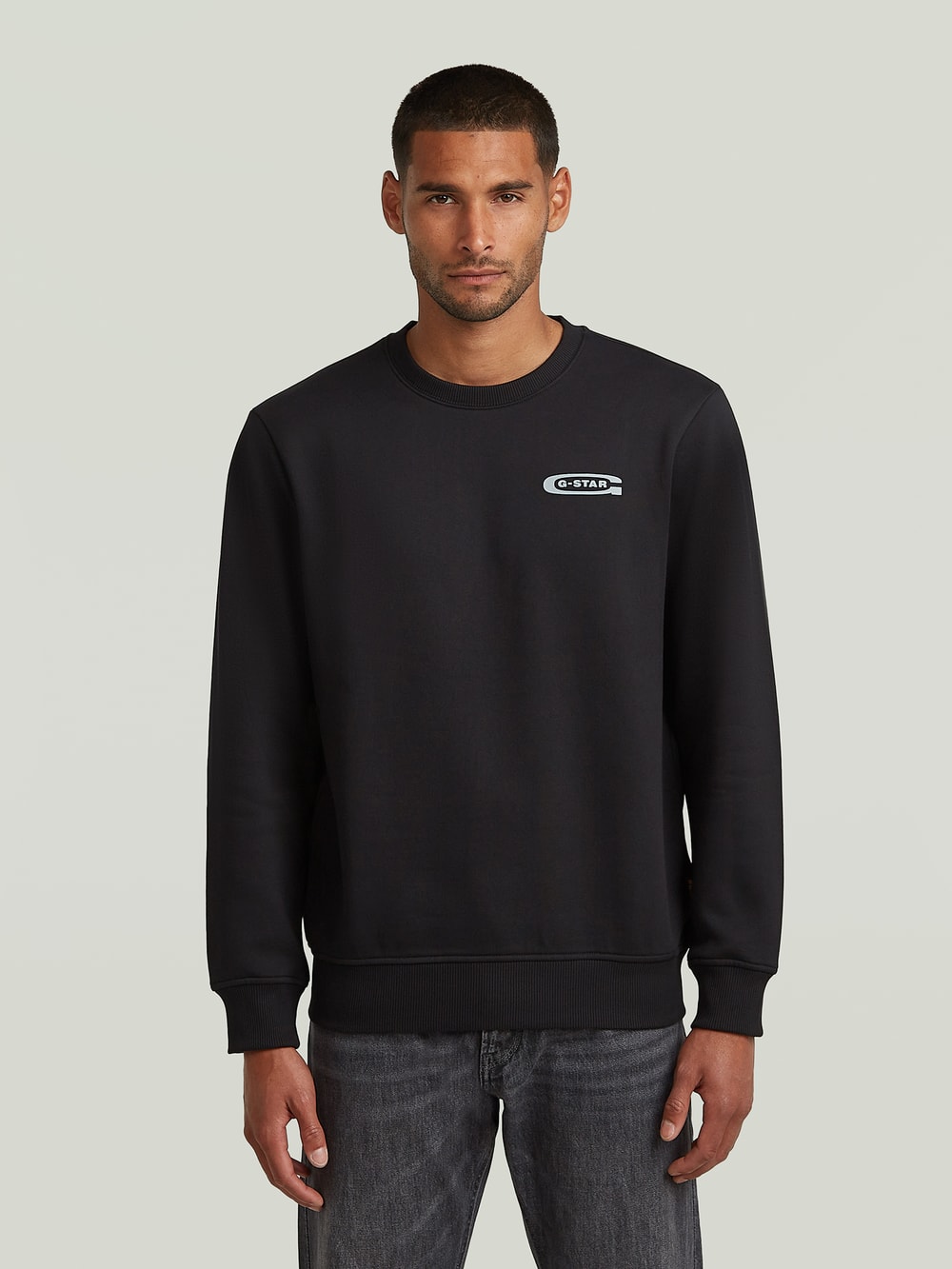 G-STAR ジースター STACKED OLD SKOOL LOGO SWEATER メンズ g-star-stacked-old-skool-logo-