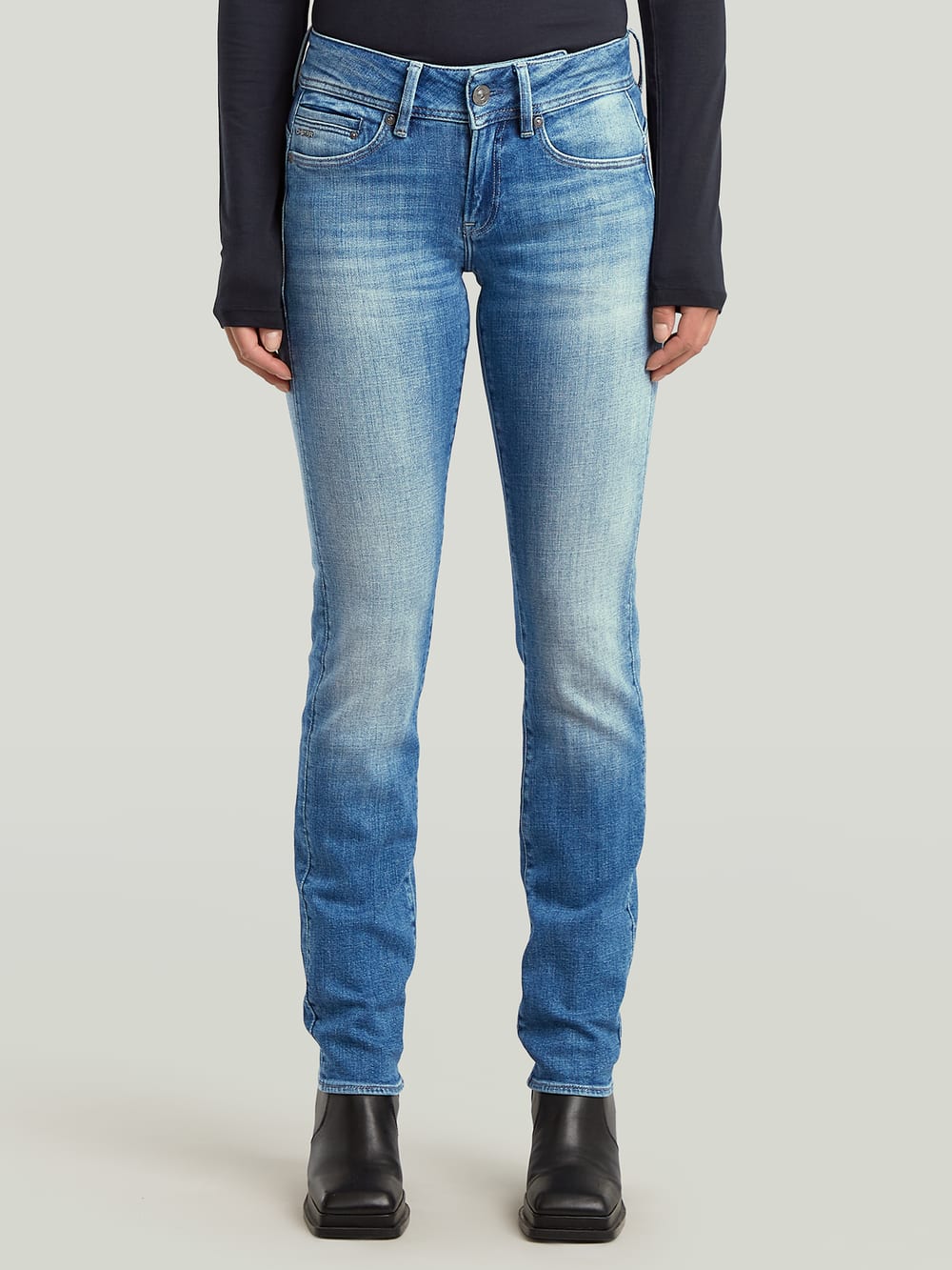送料込★G-Star★Midge Slim Straight ジーンズ G-STAR RAW ジーンズ デニム デニムパンツ MIDGE SADDLE