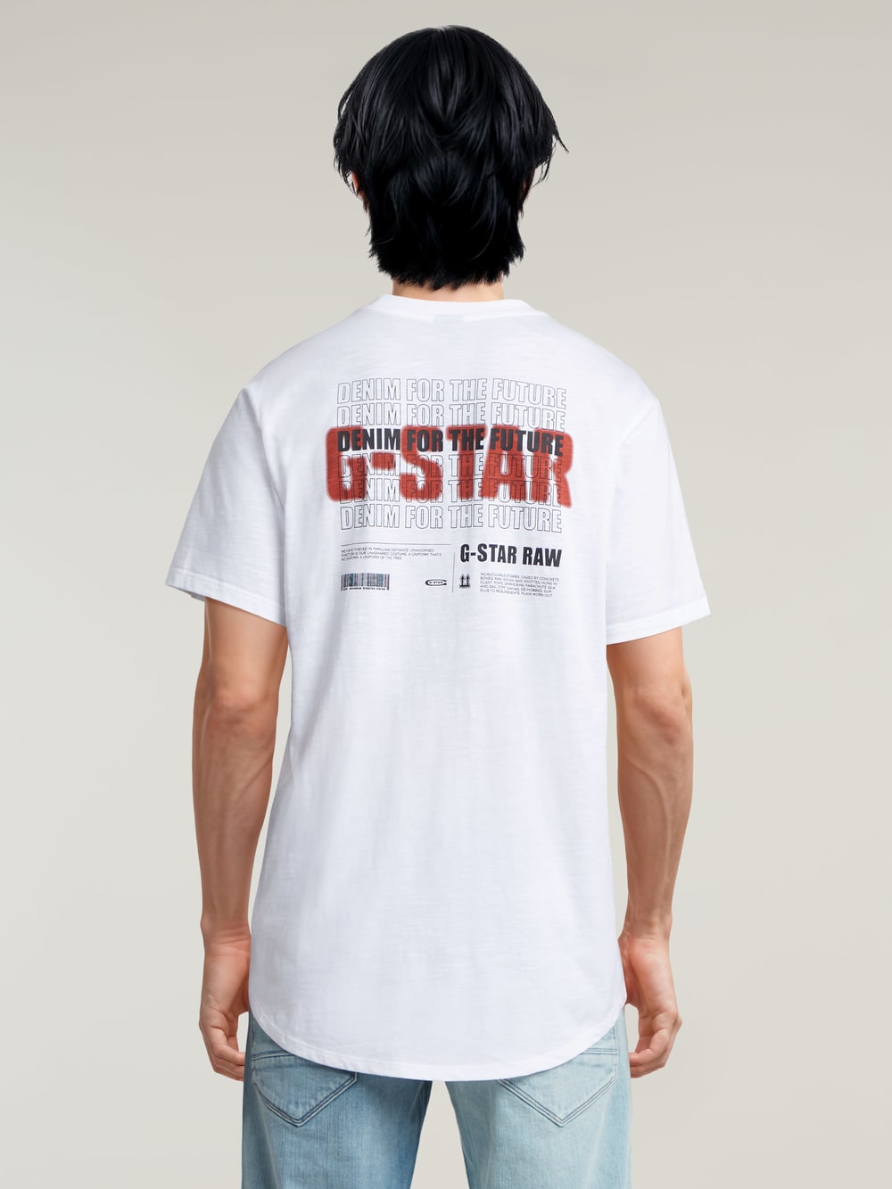 送料込★G-Star★Back Gr Arch Tシャツ Back Graphic Arch T-Shirt | ホワイト | G-STAR® JP