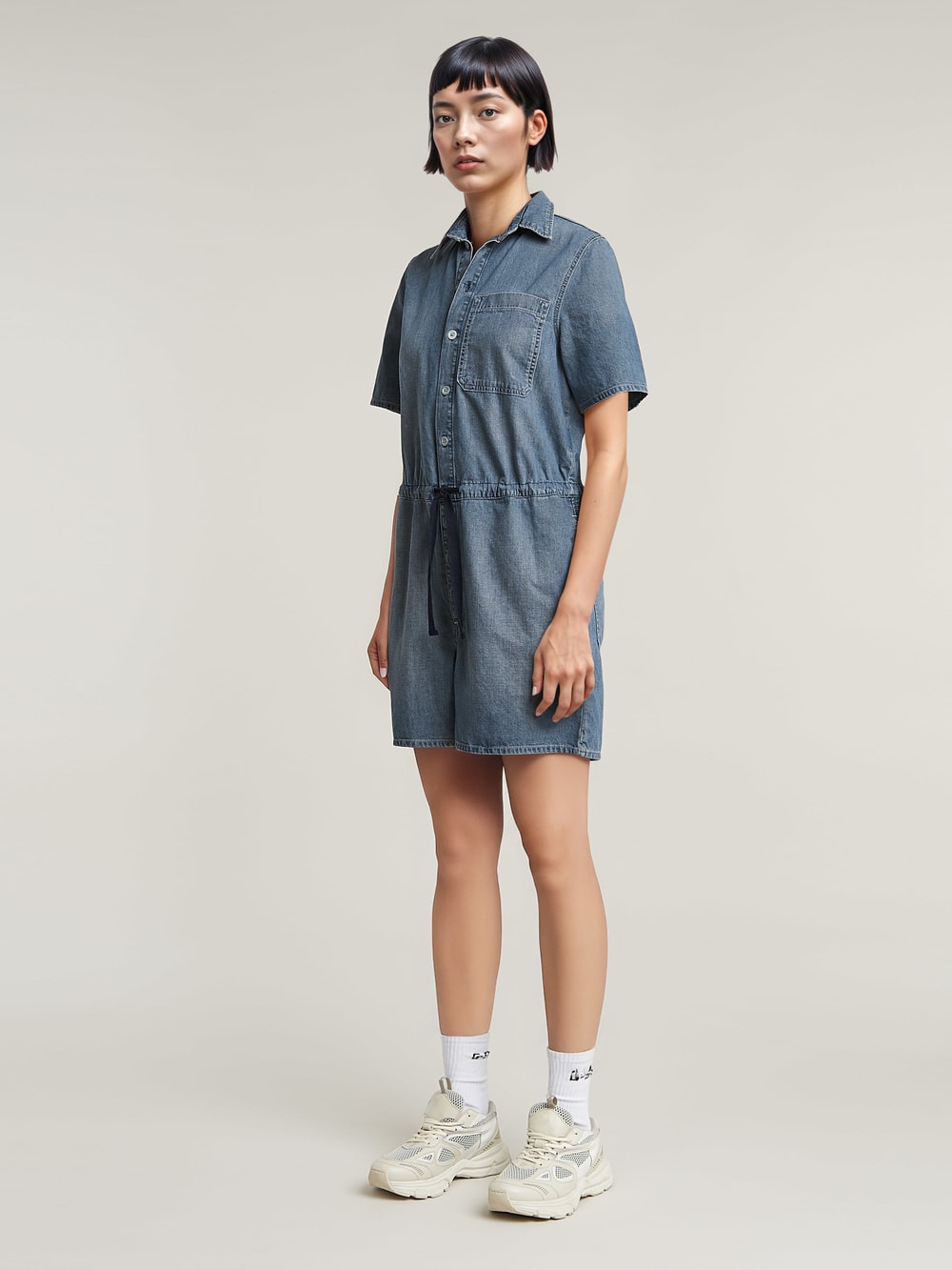 送料込★G-Star★Easy ショートジャンプスーツ Easy Short Jumpsuit | ブラック | G-STAR® JP