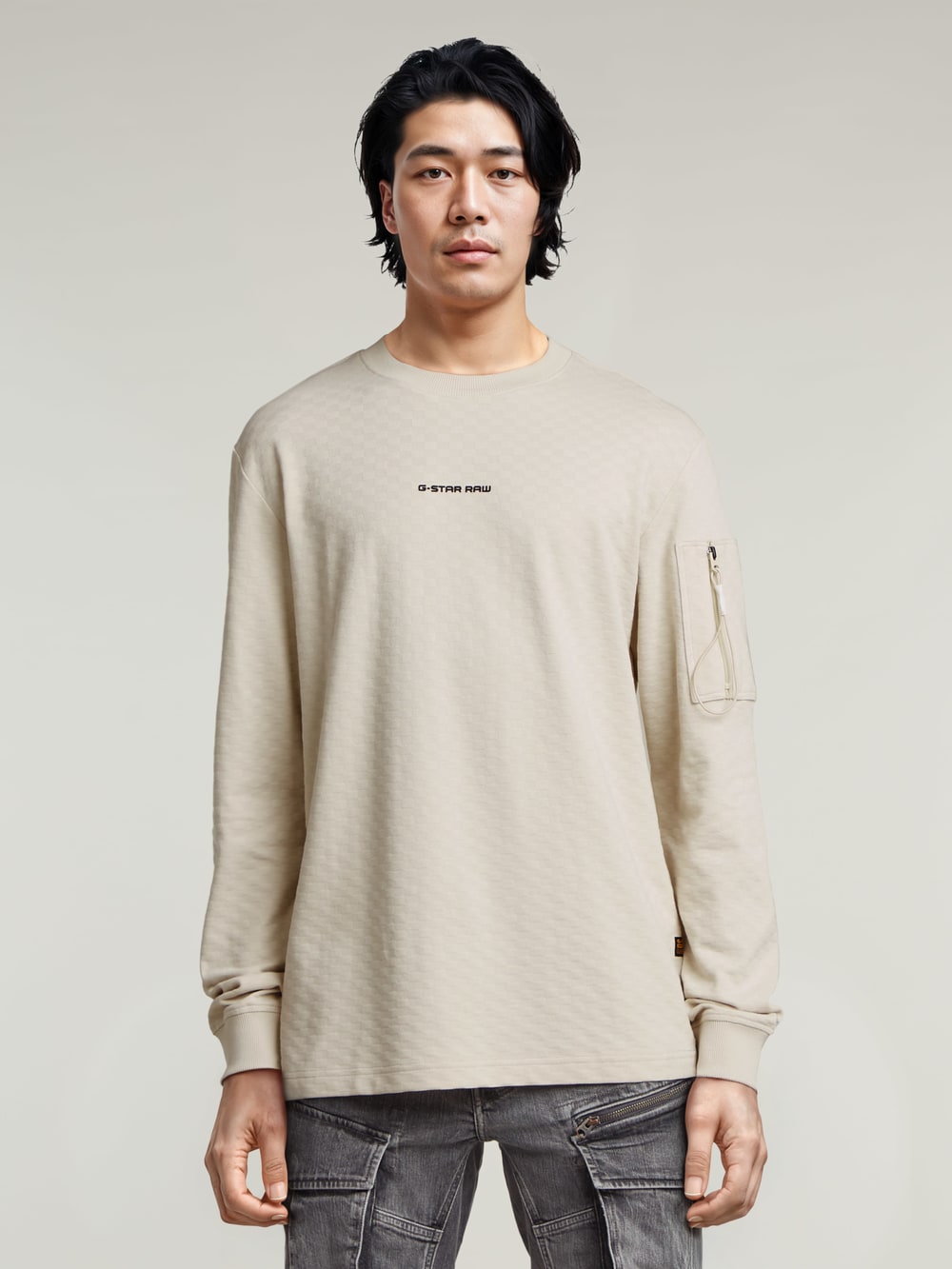Checquard Tweeter T-Shirt | ブラック | G-STAR® JP