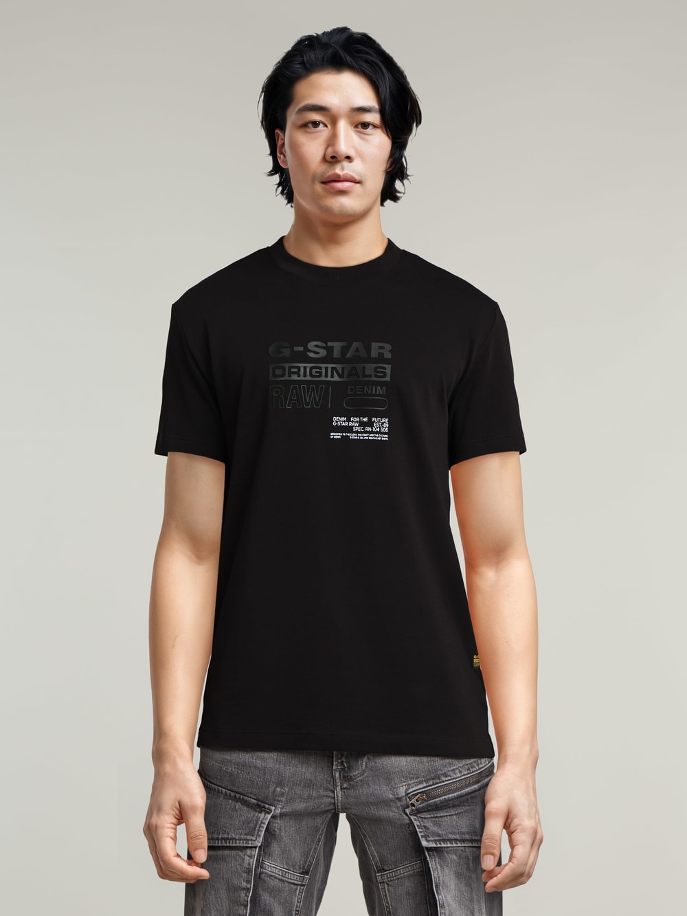送料込★G-Star★Text Chest Tシャツ Chest Logo T-Shirt | ブラック | G-STAR® JP