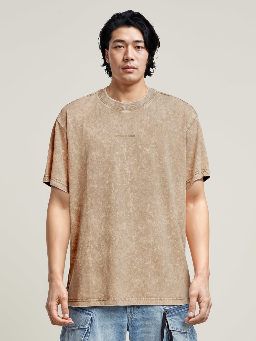 Washed G-Script T-Shirt | ミディアムブルー | G-STAR® JP