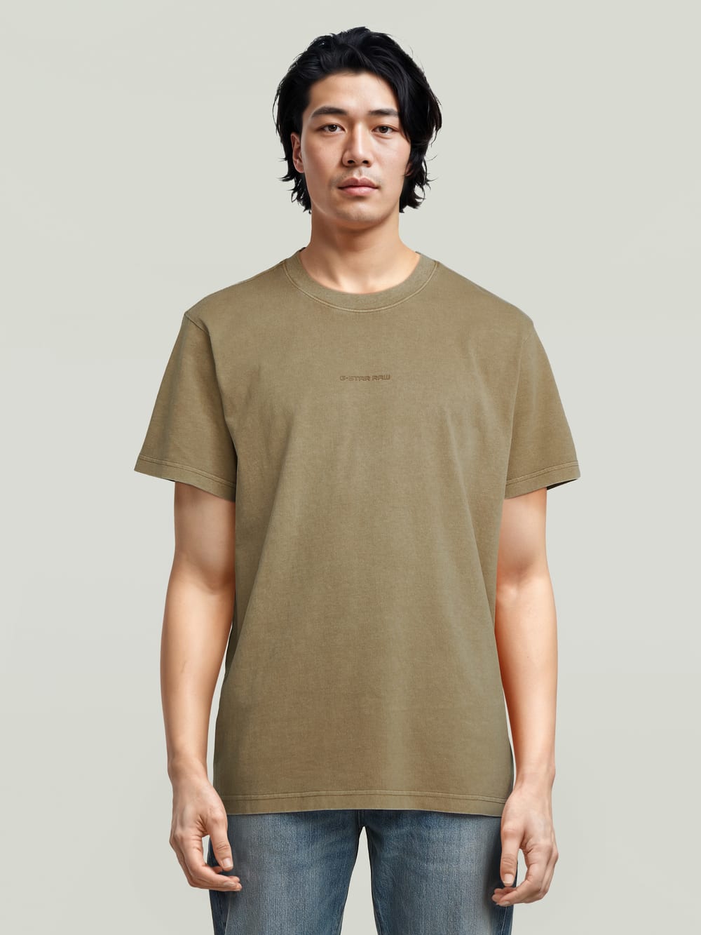 Center Chest Boxy T-Shirt | ベージュ | G-STAR® JP