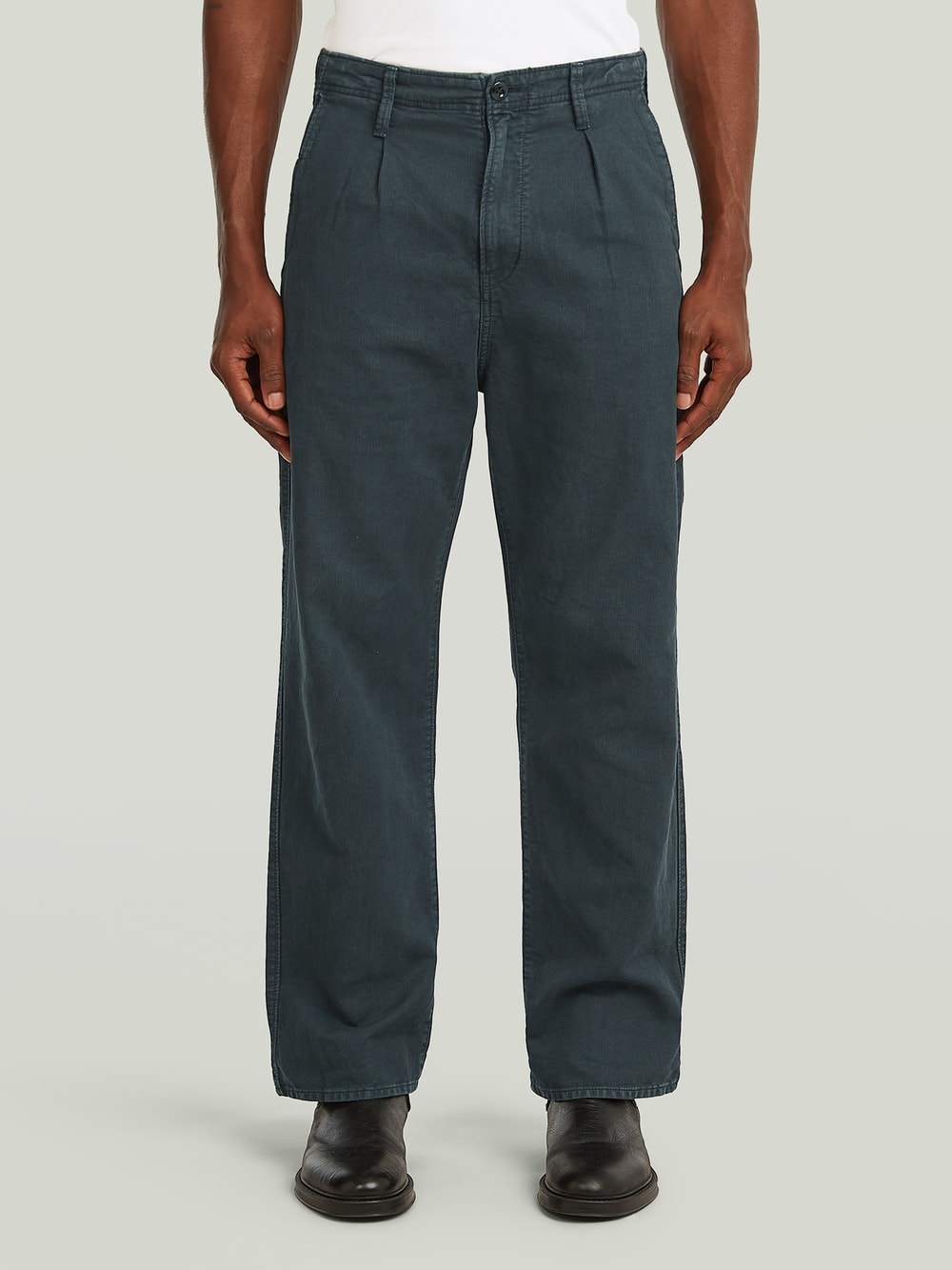 Pleated Chino Relaxed | Dark blue | G-STAR® US