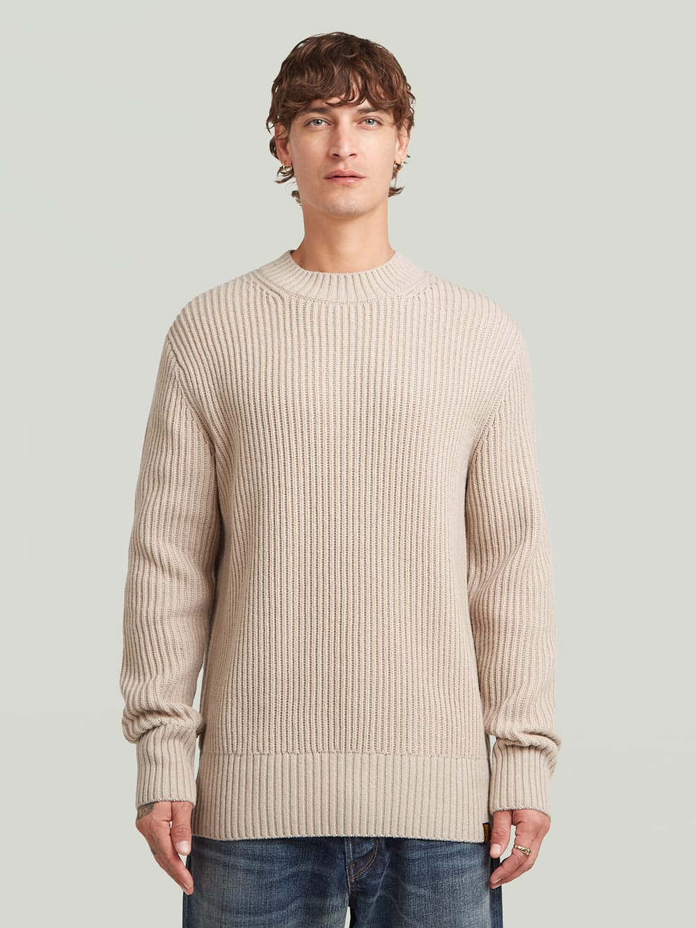 Structure Ribbed Knit Pullover | Black | G-STAR® US