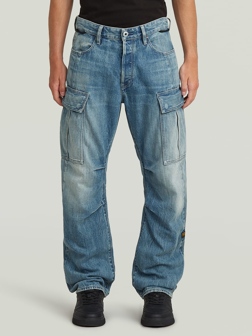 Bend 3D Cargo Loose Jeans | Green | G-STAR® GB