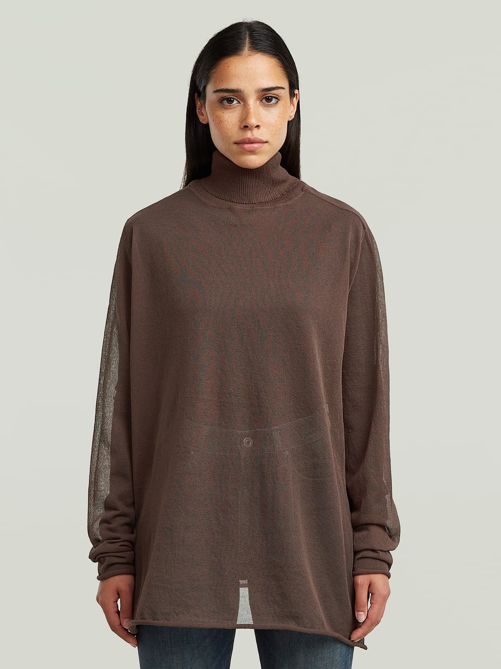 Loose Turtle Knitted Sweater | Beige | G-STAR® ZA