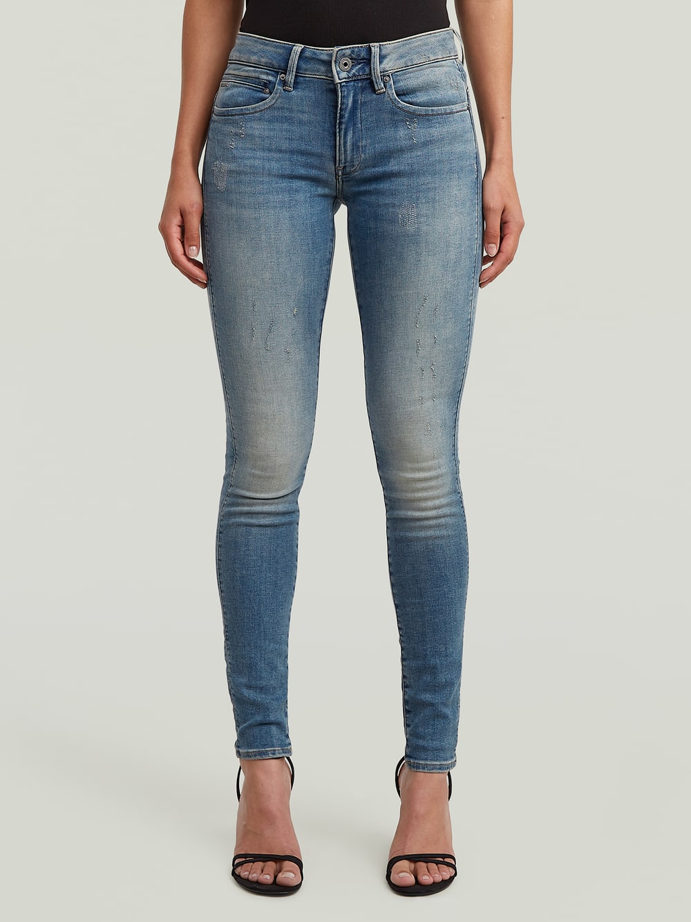 Saoママ ☆GYDA ハイウエスト HIGH-END SKINNY ハイウエスト HIGH-END SKINNY デニムパンツ[品番：MKSW0056770