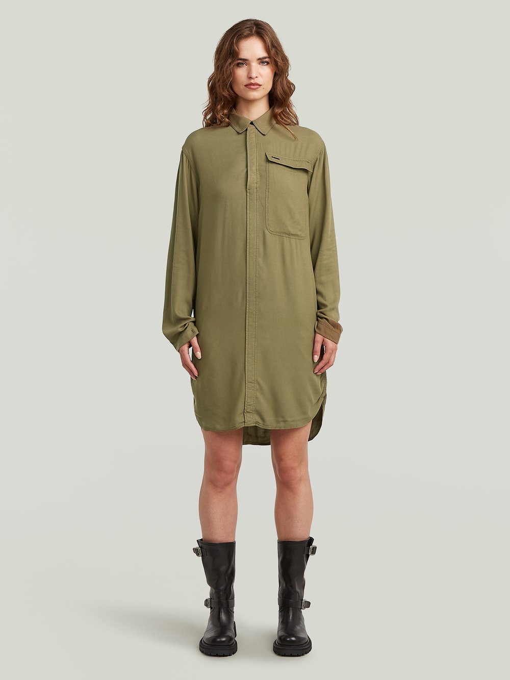 G-STAR RAW Anorak Tunic Dress ネイビー ワンピース G-STAR（ジースター）の「Anorak Tunic Dress（ドレス）」 - WEAR