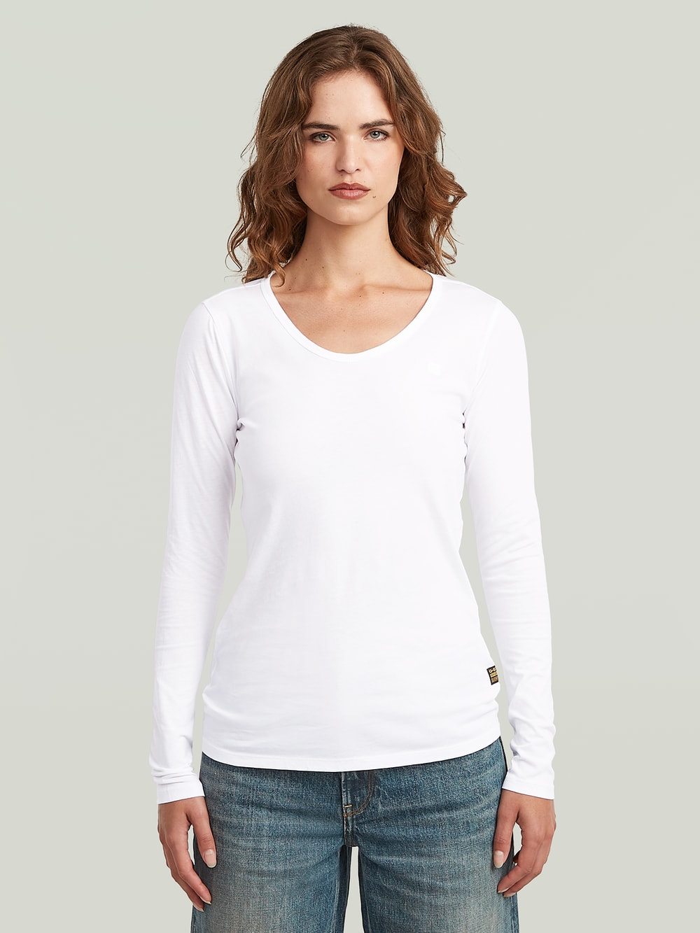売れ筋商品|||ジースター Tシャツ レディース トップス SLIM - Long sleeved top - petrol Women's Long Sleeve Shirts & Tops | G-Star RAW® US